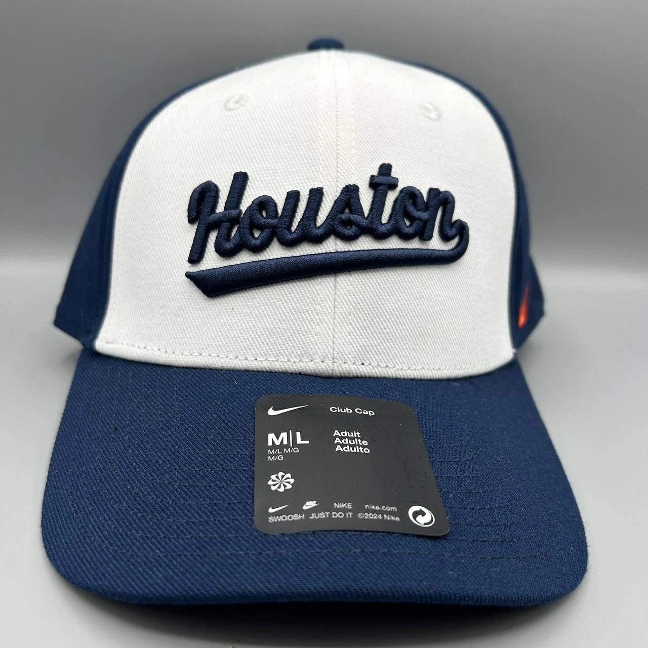 Nike Houston Astros x Nike Club Hat Men M-L Dri-Fit Strap Back Size ONE SIZE - 1 Thumbnail