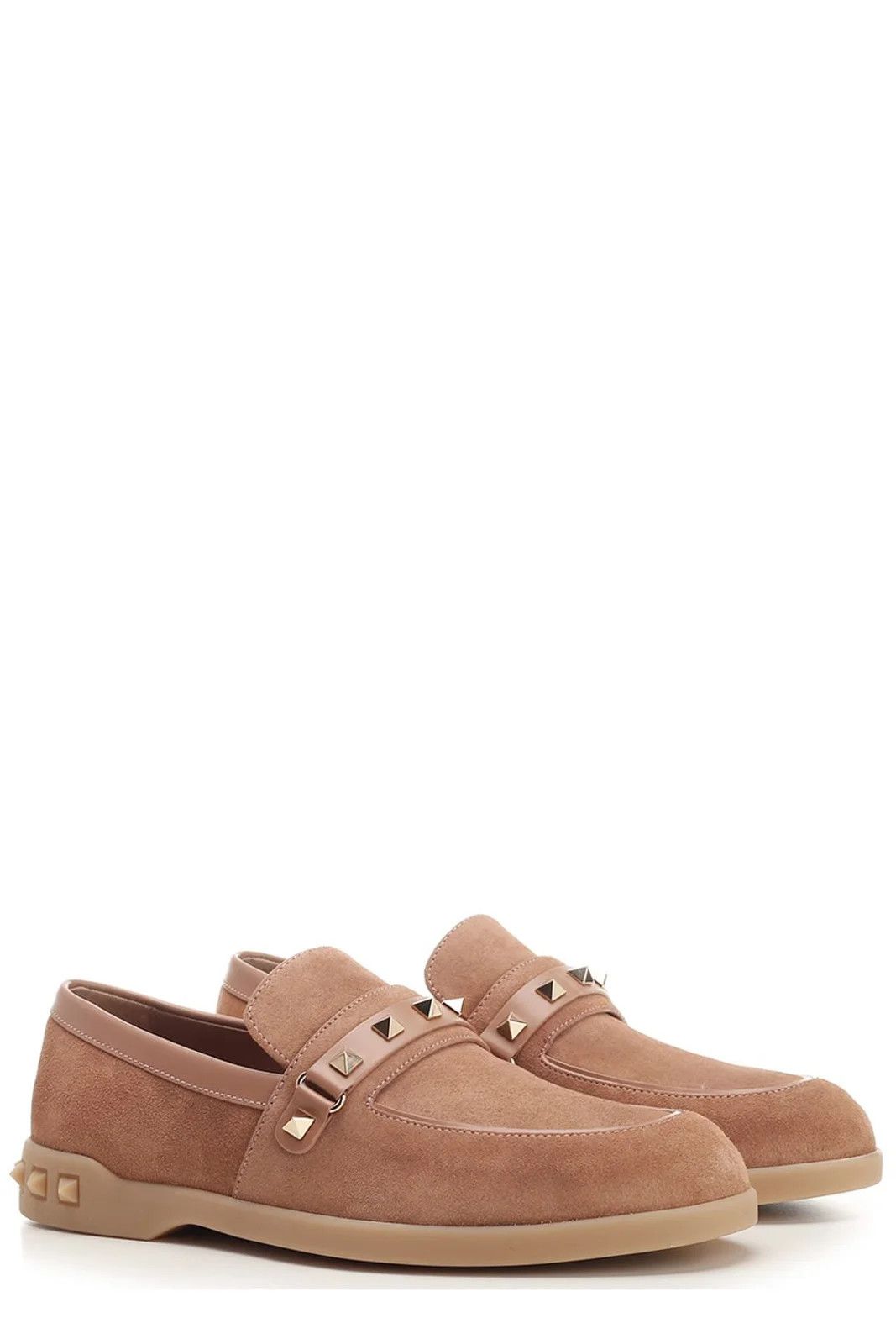Valentino o1s22i1n0924 Leisure Flows Suede Loafers in Brown Size US 8 / IT 38 - 2 Thumbnail