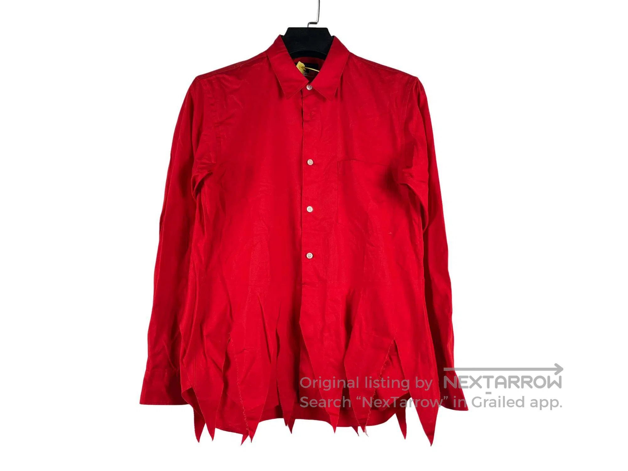 Other Comme Des Garcons Main Line Red Sawtooth Hem Deconstructed Size S / US 4 / IT 40 - 1 Thumbnail