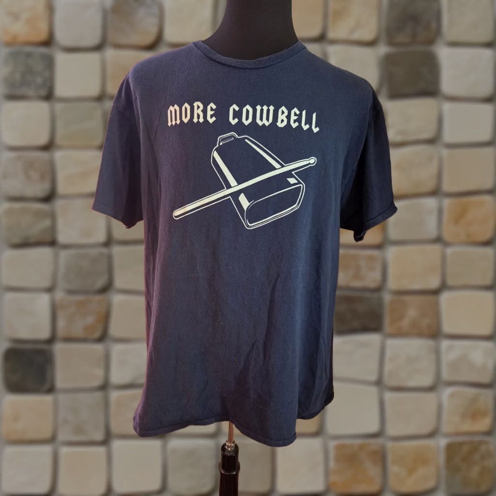 Olive Saturday Night Live SNL More Cowbell Shirt Navy Blue Short Sleeve XL Mens Size US XL / EU 56 / 4 - 1 Preview