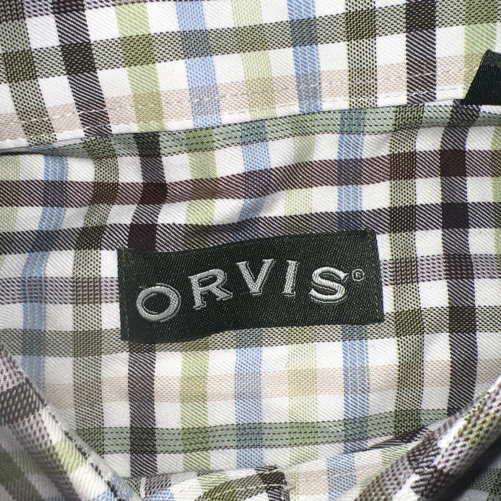 Orvis VINTAGE Orvis Green Plaid Button-Down Shirt Mens Size L Size US L / EU 52-54 / 3 - 3 Thumbnail