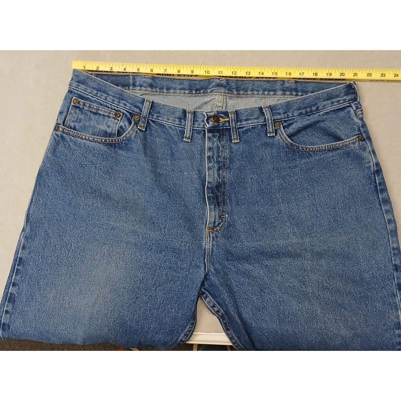 Other Magellan (44x30) Men's Straight Leg Blue Denim Jeans Size US 44 / EU 60 - 3 Thumbnail