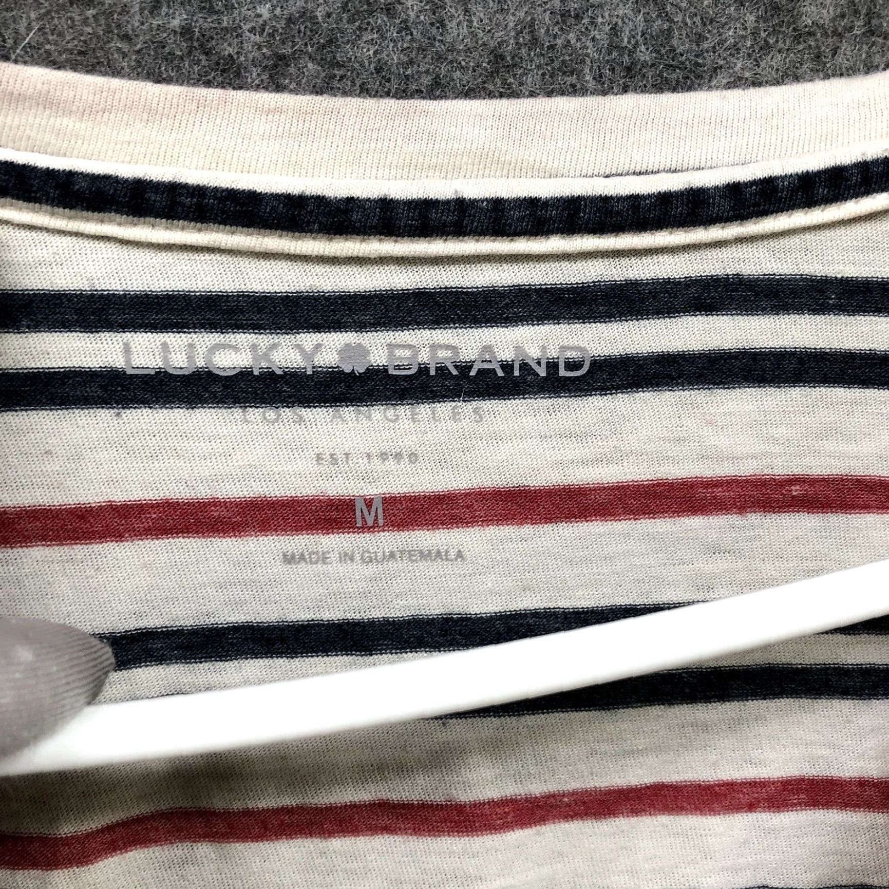 Lucky Brand Lucky brand V-neck T Shirt M Short Sleeve Patriotic Stripe Thin Womens Size M / US 6-8 / IT 42-44 - 5 Thumbnail