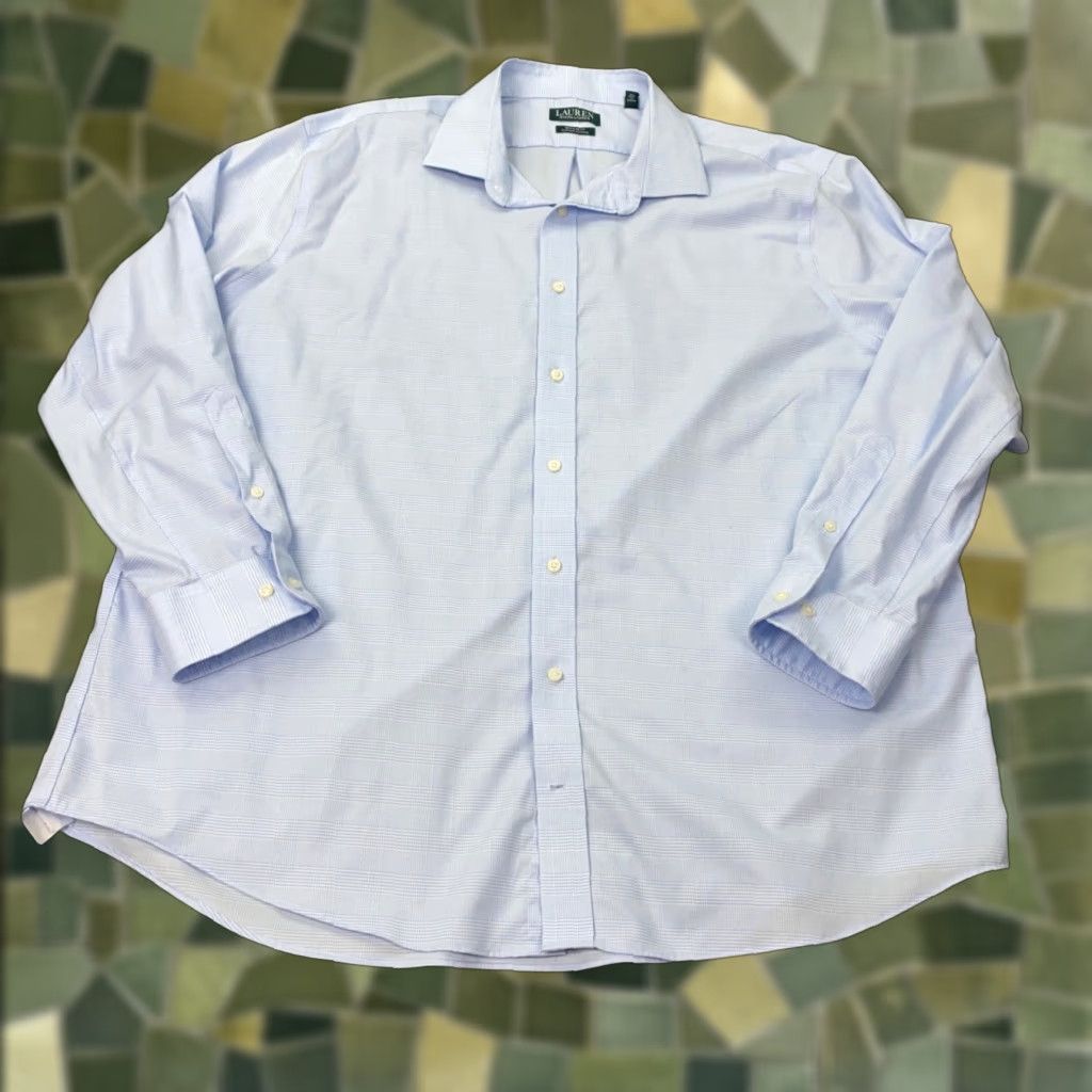 Ralph Lauren Ralph Lauren LRL Mens Shirt 2XL Blue Plaid Regular Fit Supima Cotton Button-Up Casual Workwear Blue 2XL Mens Shirt Size US XXL / EU 58 / 5 - 1 Thumbnail