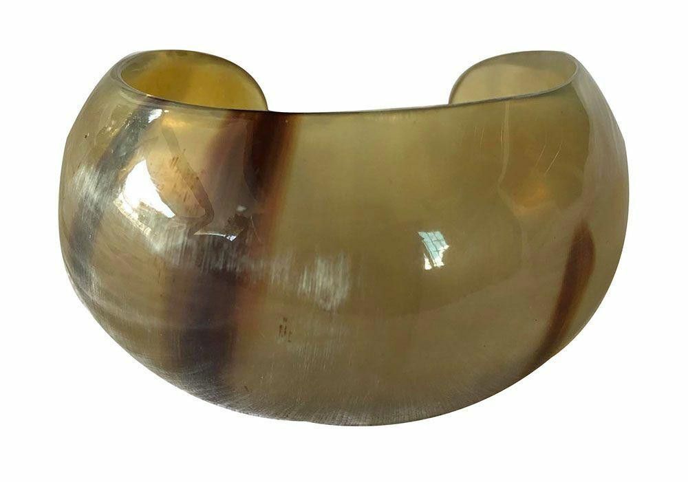 Designer New Textured Cow Horn Bracelet. Size ONE SIZE - 4 Thumbnail
