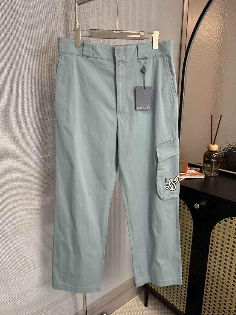 Louis Vuitton Louis Vuitton Blue Cargo Casual Pants - dmc Size US 31 - 1 Thumbnail