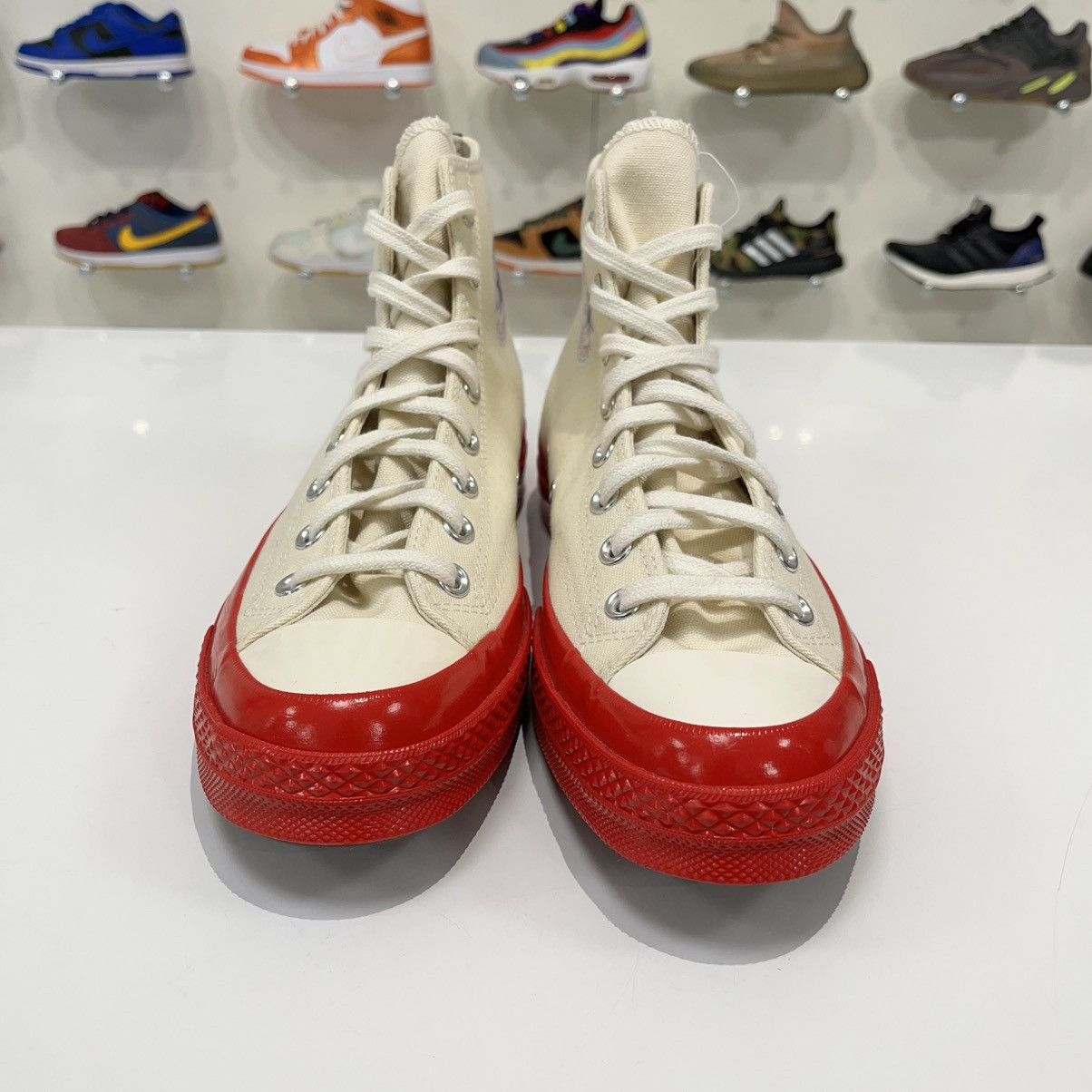 Comme des Garcons × Converse Converse Chuck Taylor All Star 70 Hi x CDG Play Red Midsole Size US 9 / EU 42 - 8 Thumbnail