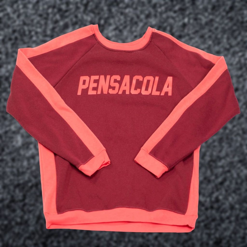 Vintage VINTAGE Salt Creek Sweatshirt Men L Red College Florida 90s Logo Crewneck Pullover Cotton Blend Fleece Sample Fits Regular Mens Size US L / EU 52-54 / 3 - 1 Thumbnail