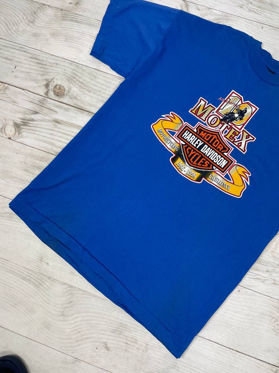 Harley Davidson Vintage Harley Davidson Motorcycles 10Th Anniversary T-Shirt Size US XL / EU 56 / 4 - 2 Thumbnail