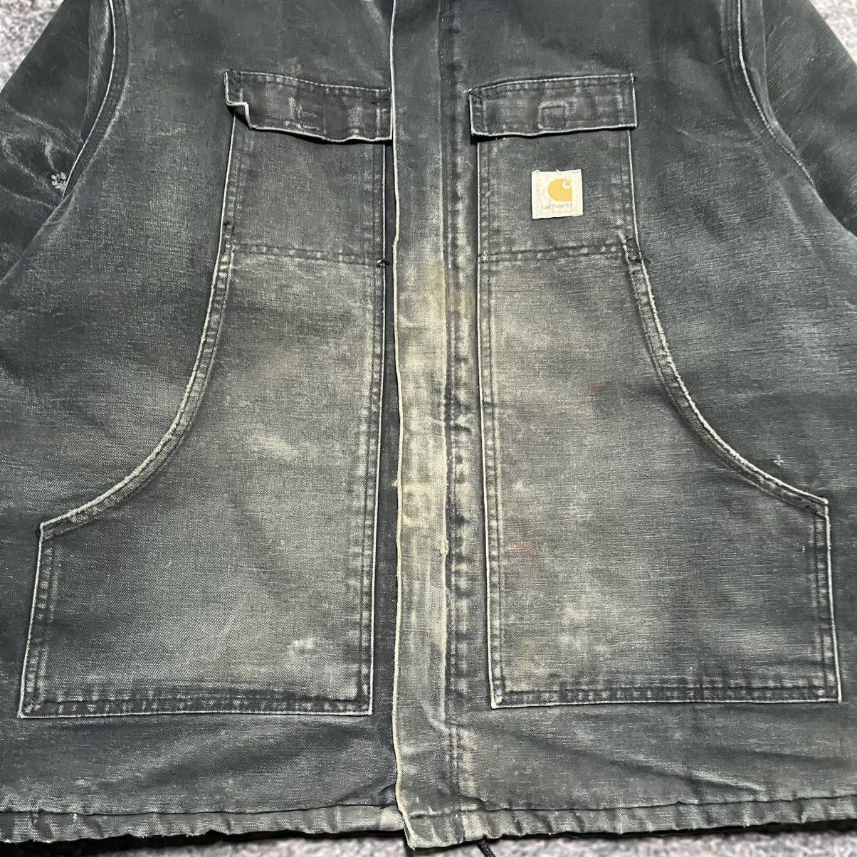 Carhartt VINTAGE CARHARTT ARCTIC CHORE COAT DISTRESSED FADE GREEN XXL Size US XXL / EU 58 / 5 - 4 Thumbnail