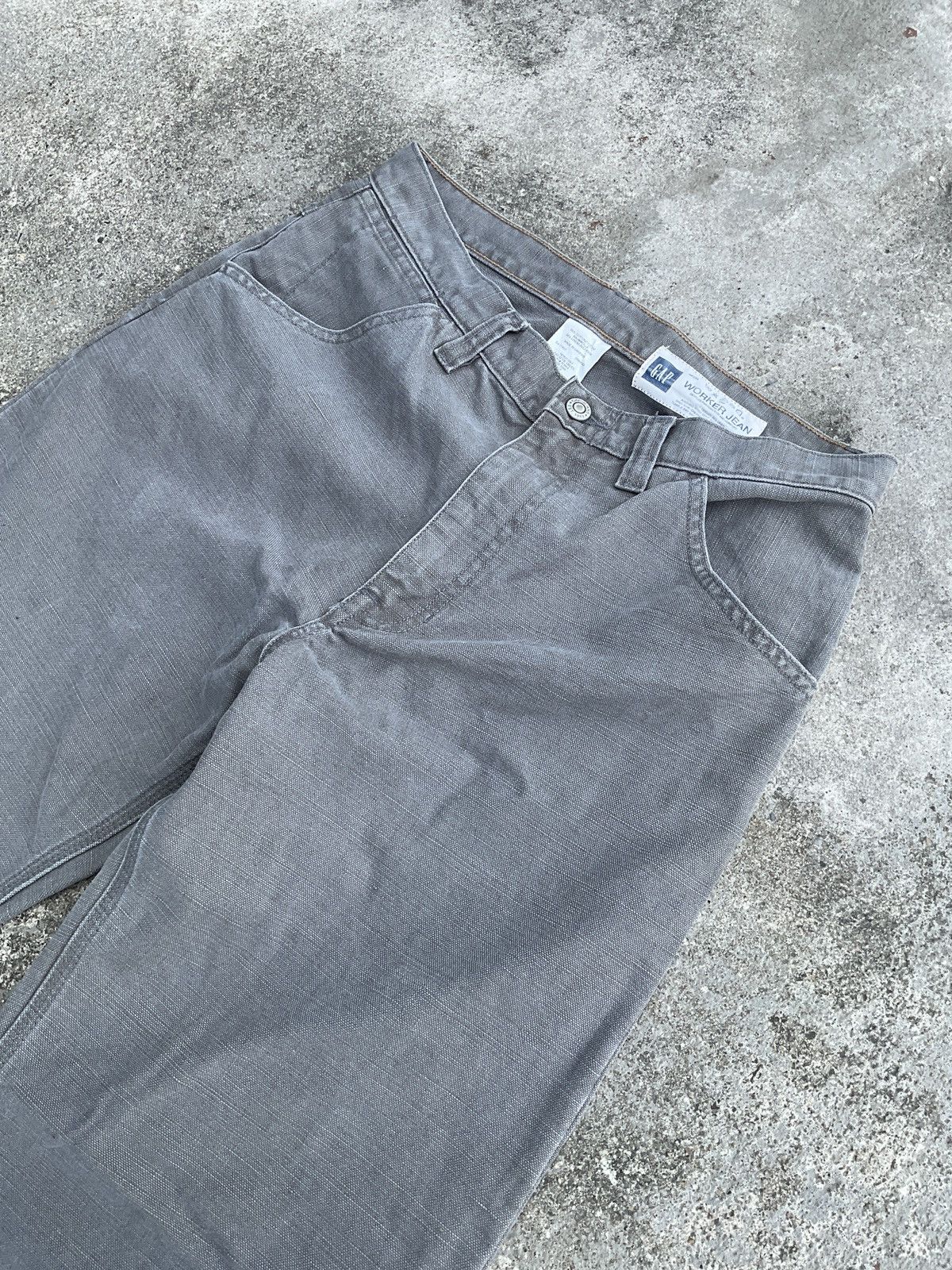Gap × Vintage Vintage GAP Worker Jean Pants Size US 31 - 3 Thumbnail