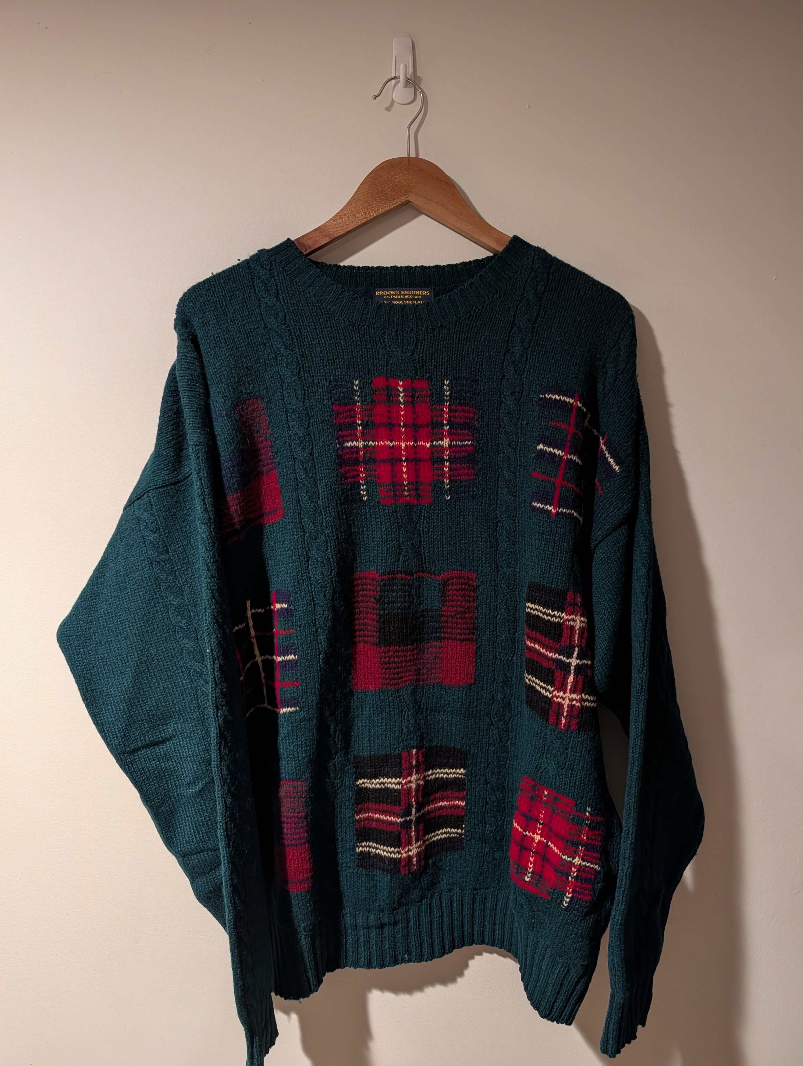 Brooks Brothers Vintage Brooks Brothers Sweater Shetland Wool Pullover US Size US L / EU 52-54 / 3 - 1 Thumbnail