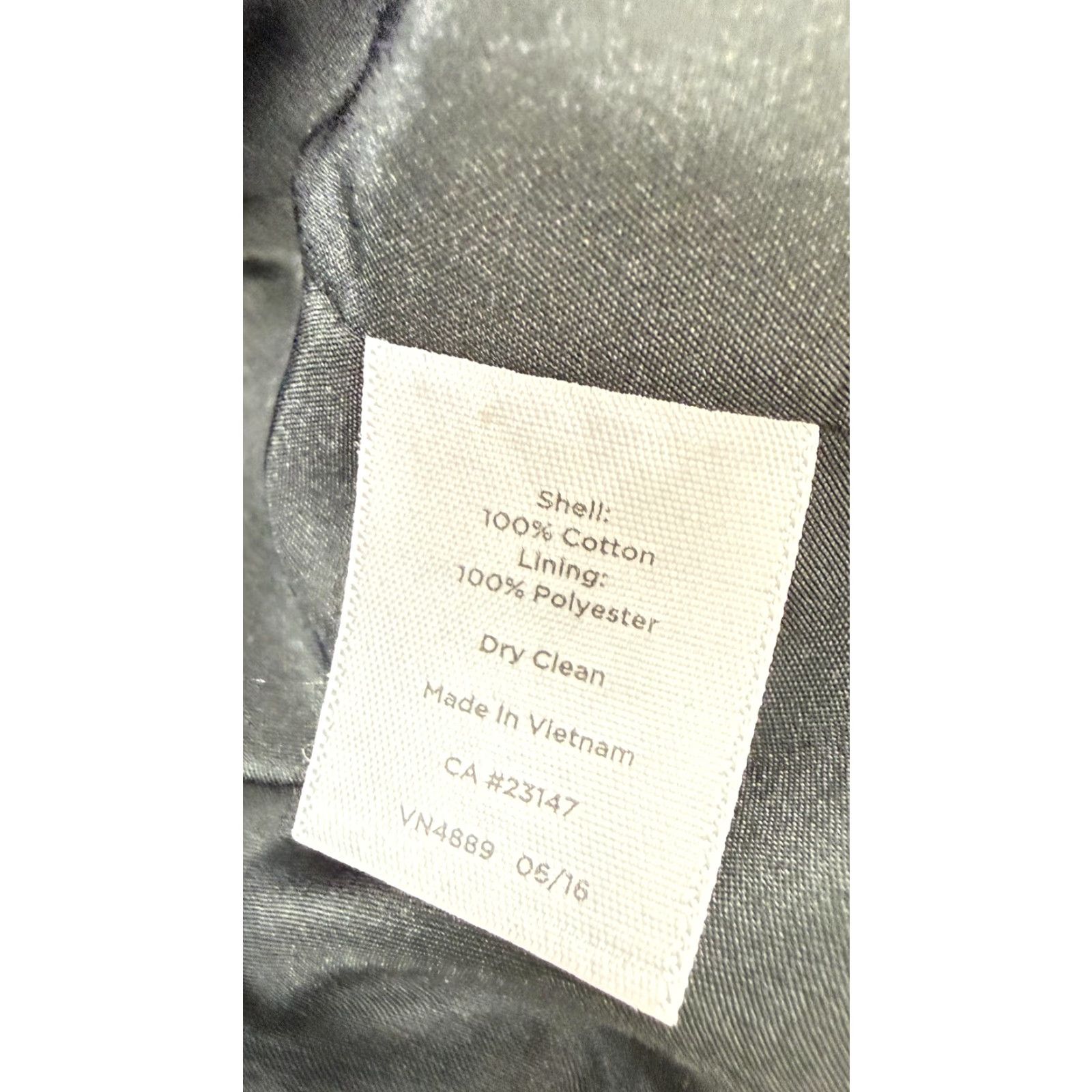 Talbots Talbots Petites Blazer Womens 6P Black Velvet Lined Cotton Jacket Single Button Size M / US 6-8 / IT 42-44 - 5 Thumbnail