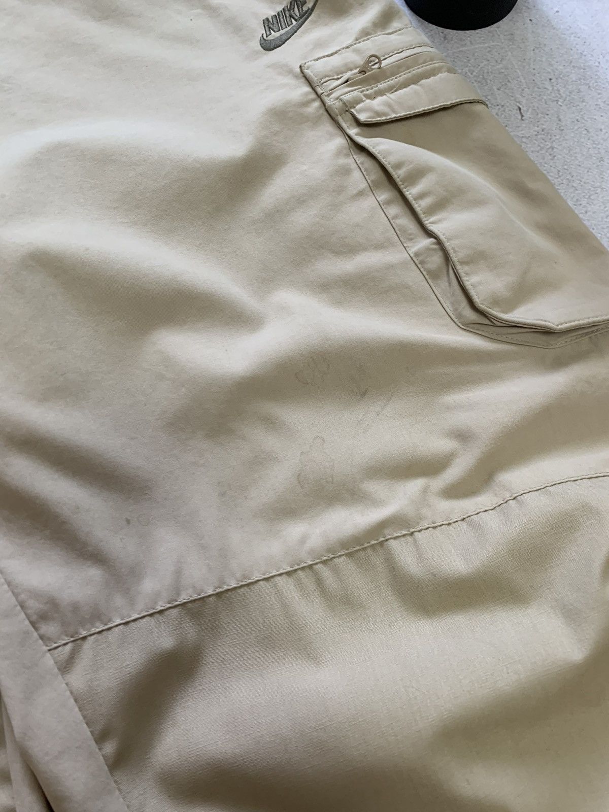 Nike × Vintage Vintage Nike Pants Track Cargo Nylon Baggy Double Knee 90s Size US 36 / EU 52 - 4 Thumbnail