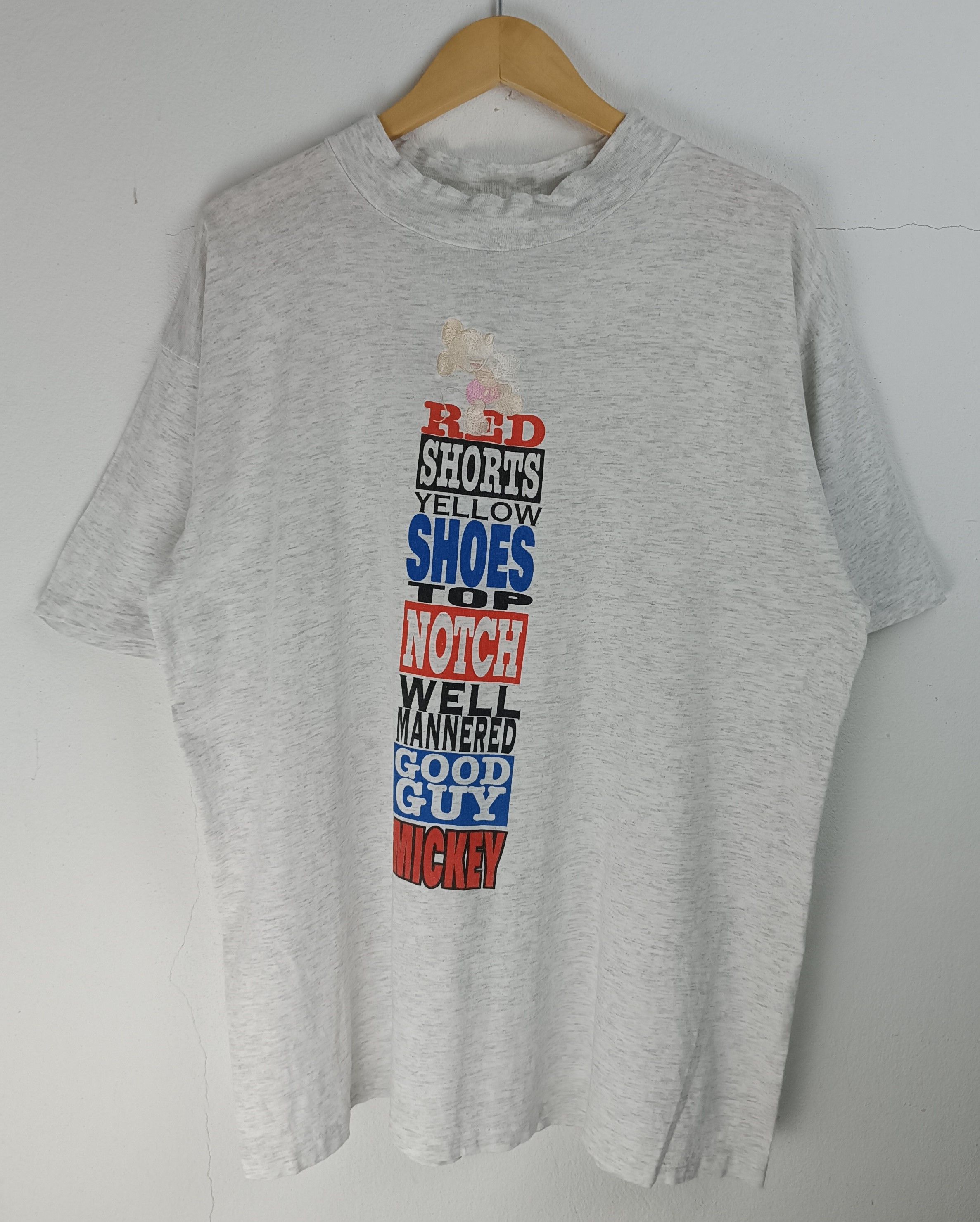 Mickey Mouse VINTAGE 90'S MICKEY MOUSE EMBROIDERED LOGO TEE Size US XL / EU 56 / 4 - 3 Thumbnail