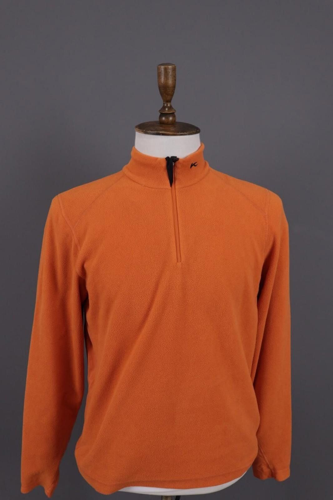 KJUS KJUS System Orange 1/4 Zip Activewear Fleece Jacket Size M Size US M / EU 48-50 / 2 - 1 Thumbnail