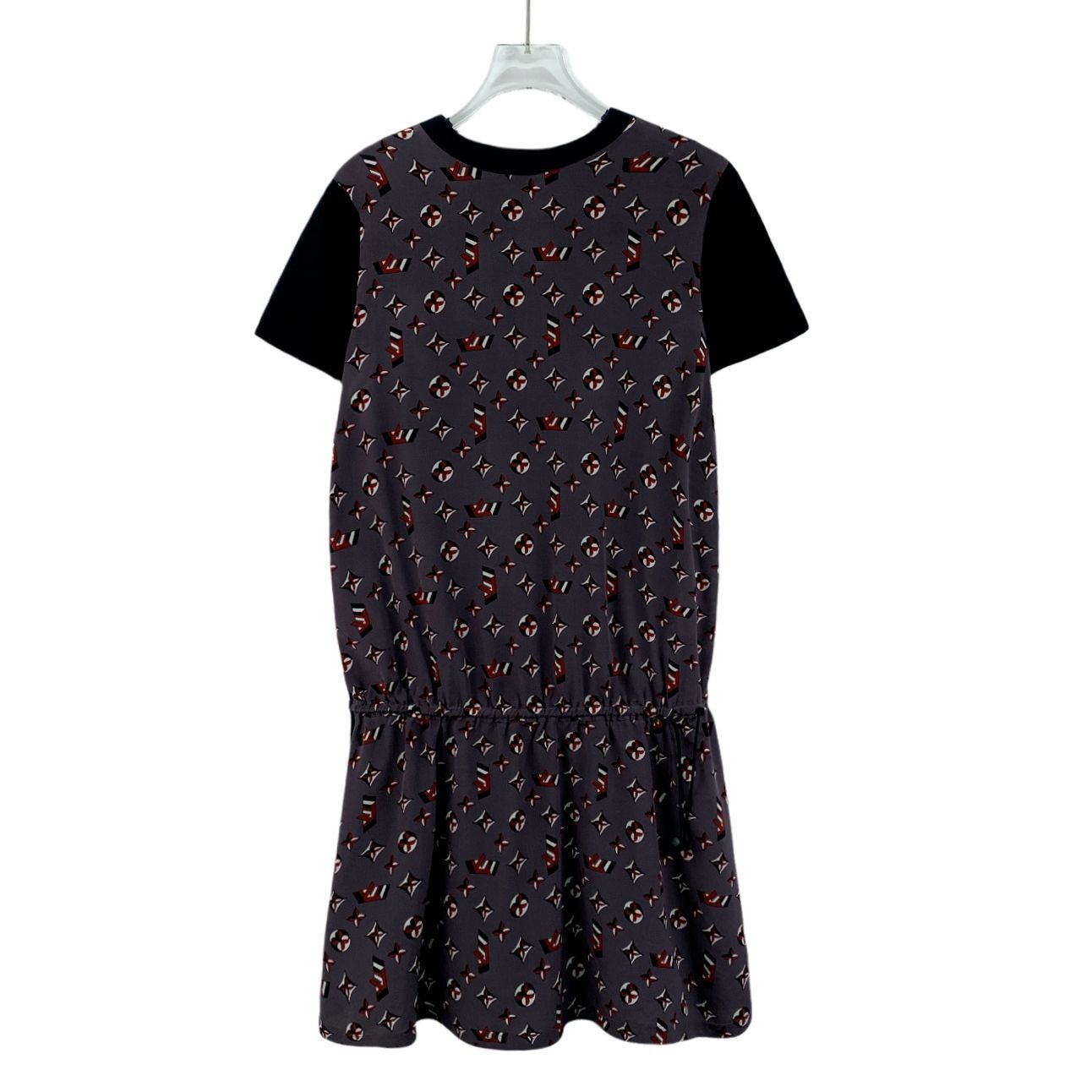 Louis Vuitton LOUIS VUITTON Gray Monogram Print Cotton T-Shirt Dress With |  Grailed