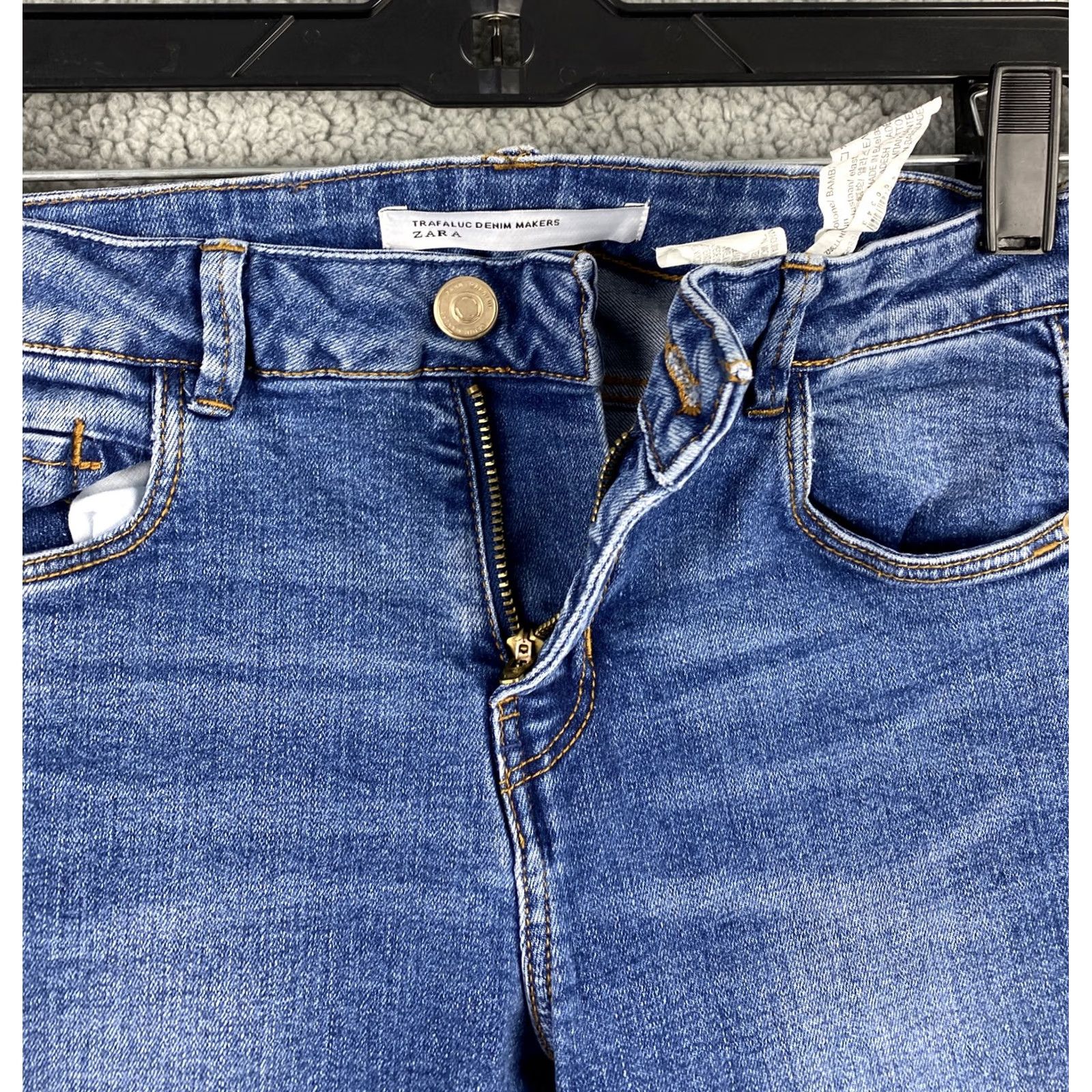 Zara Zara Jeans Skinny Ankle Women's Size 2 Mid Rise Stretch Denim Dark Wash 31-24 Size 26" / US 2 / IT 38 - 3 Thumbnail