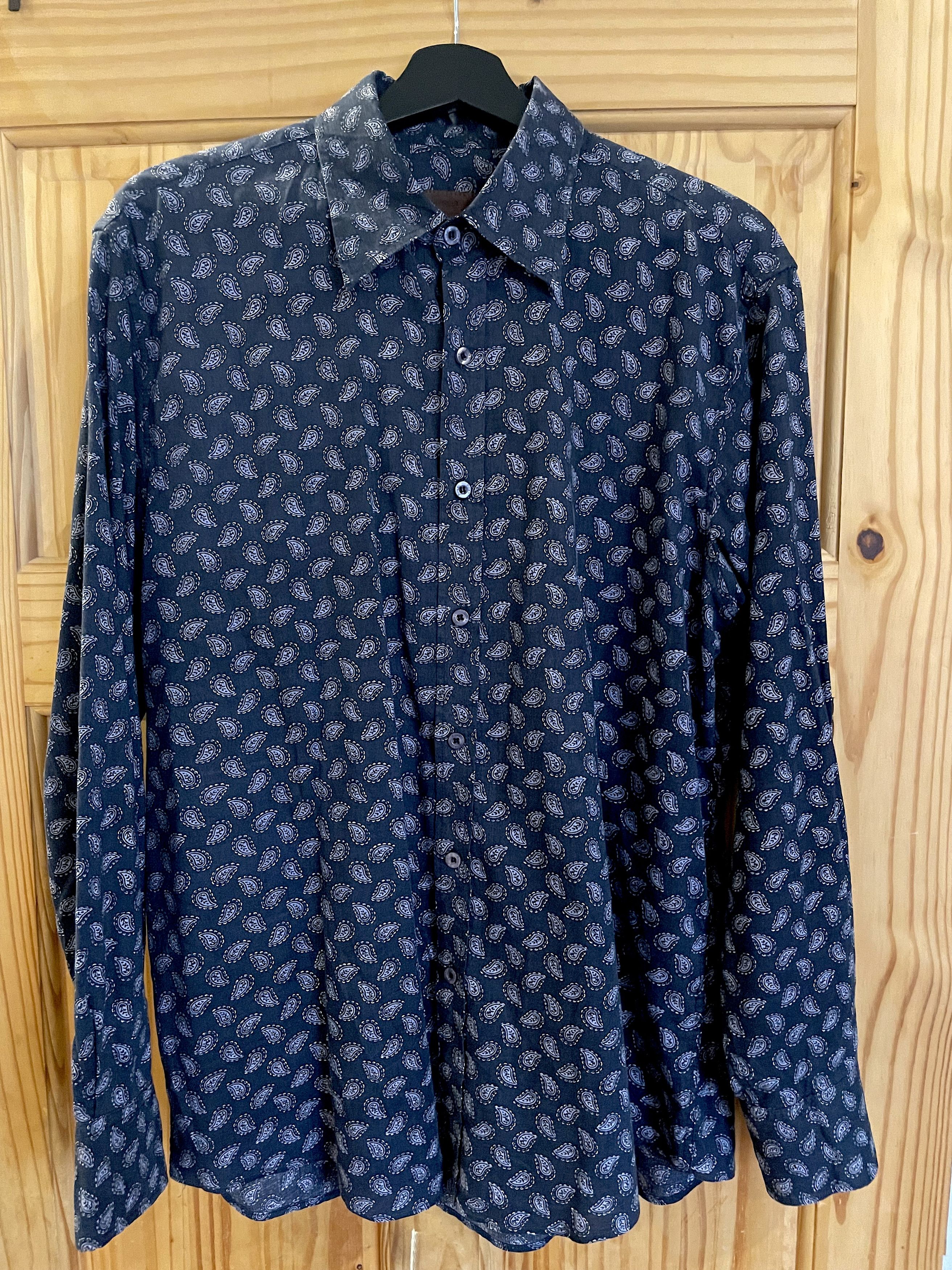 Roar Roar paisley-print navy button-down men's shirt Size US L / EU 52-54 / 3 - 2 Thumbnail