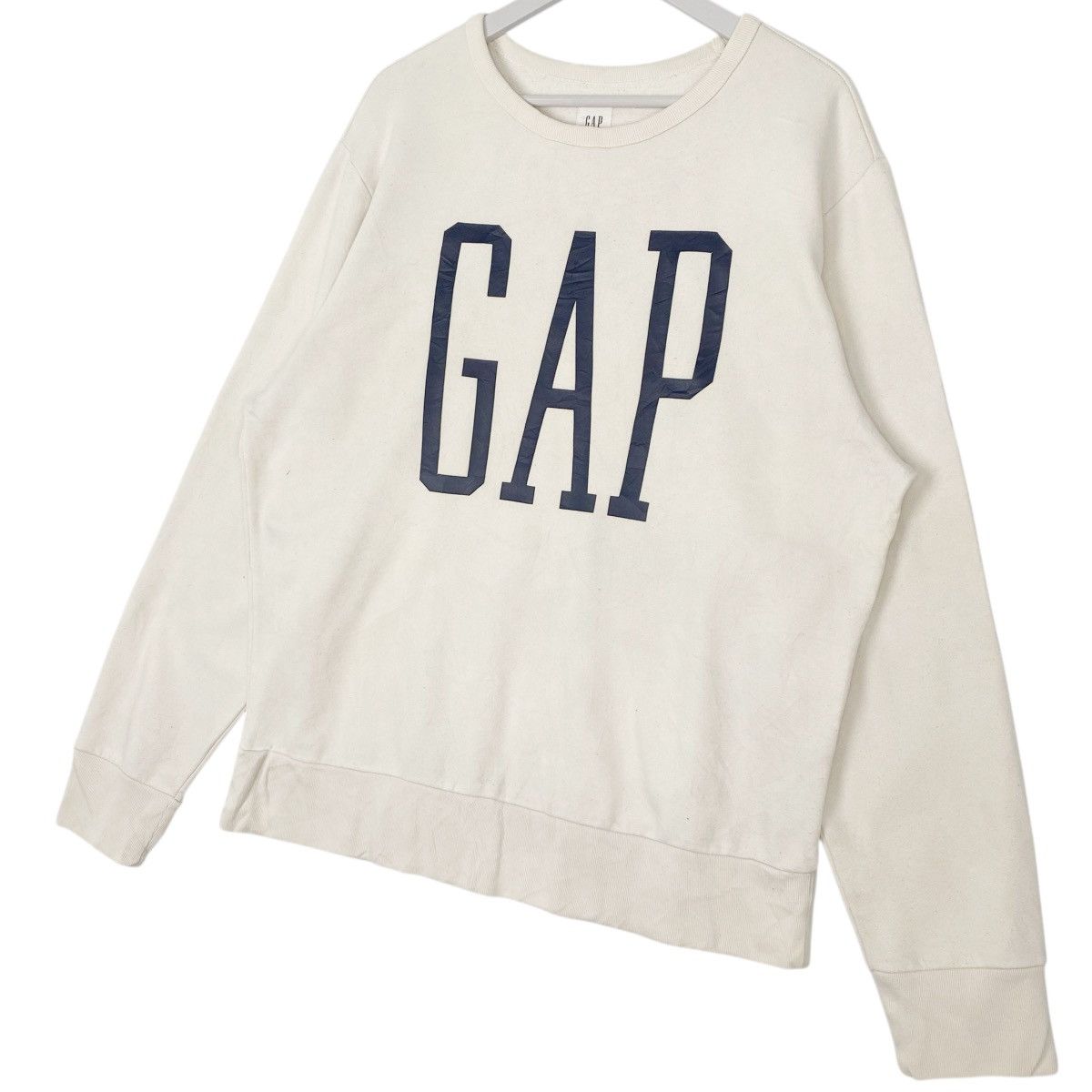 Other Vintage GAP Hoodie Big Logo Printed White Pullover Size L Size US L / EU 52-54 / 3 - 2 Thumbnail