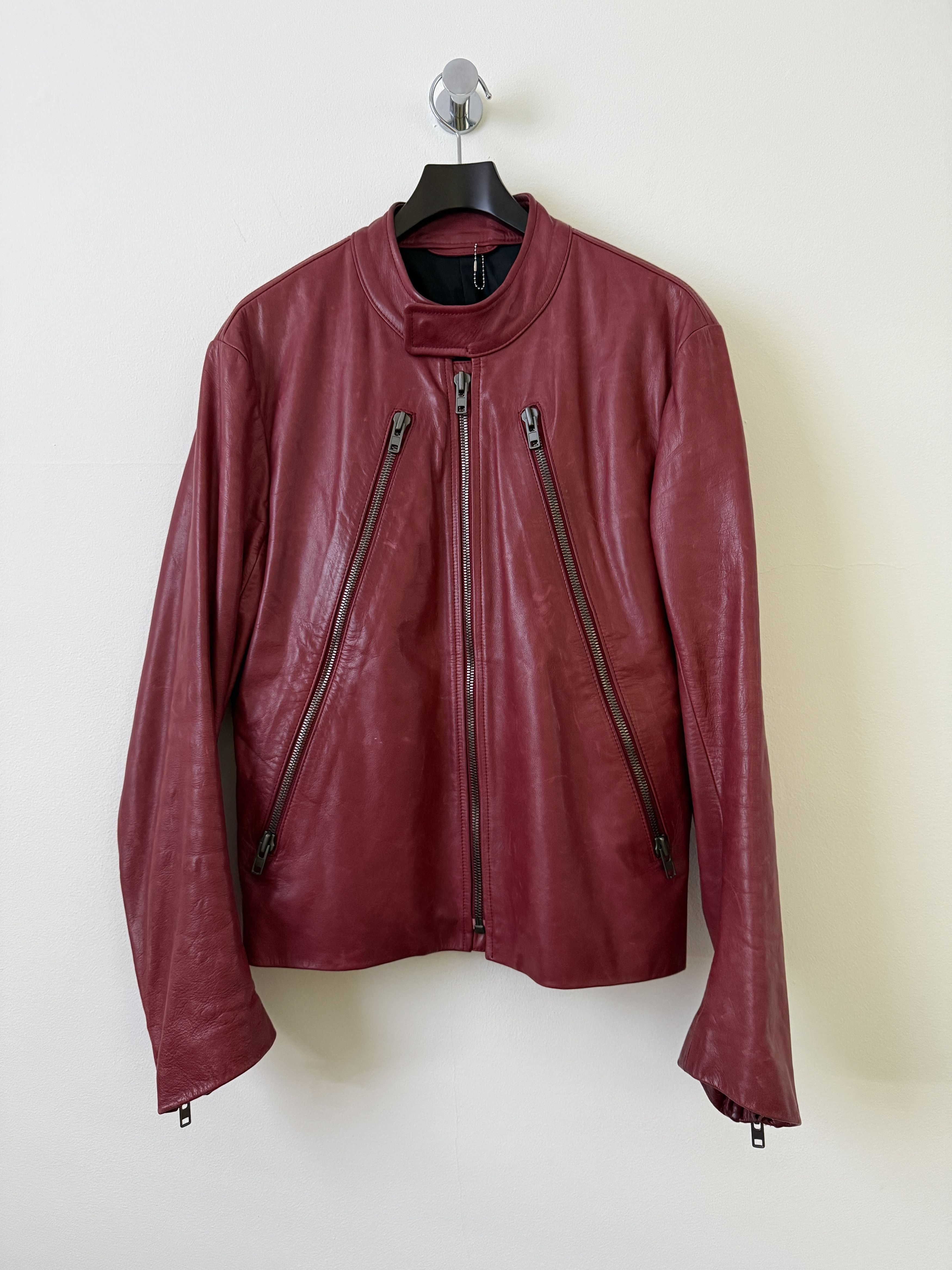 Maison Margiela 5 Zip Leather Moto Jacket | Grailed