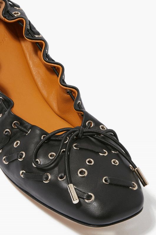 Chloe o1loc1c1024 Oracia Ballerinas in Black Size US 9 / IT 39 - 3 Thumbnail