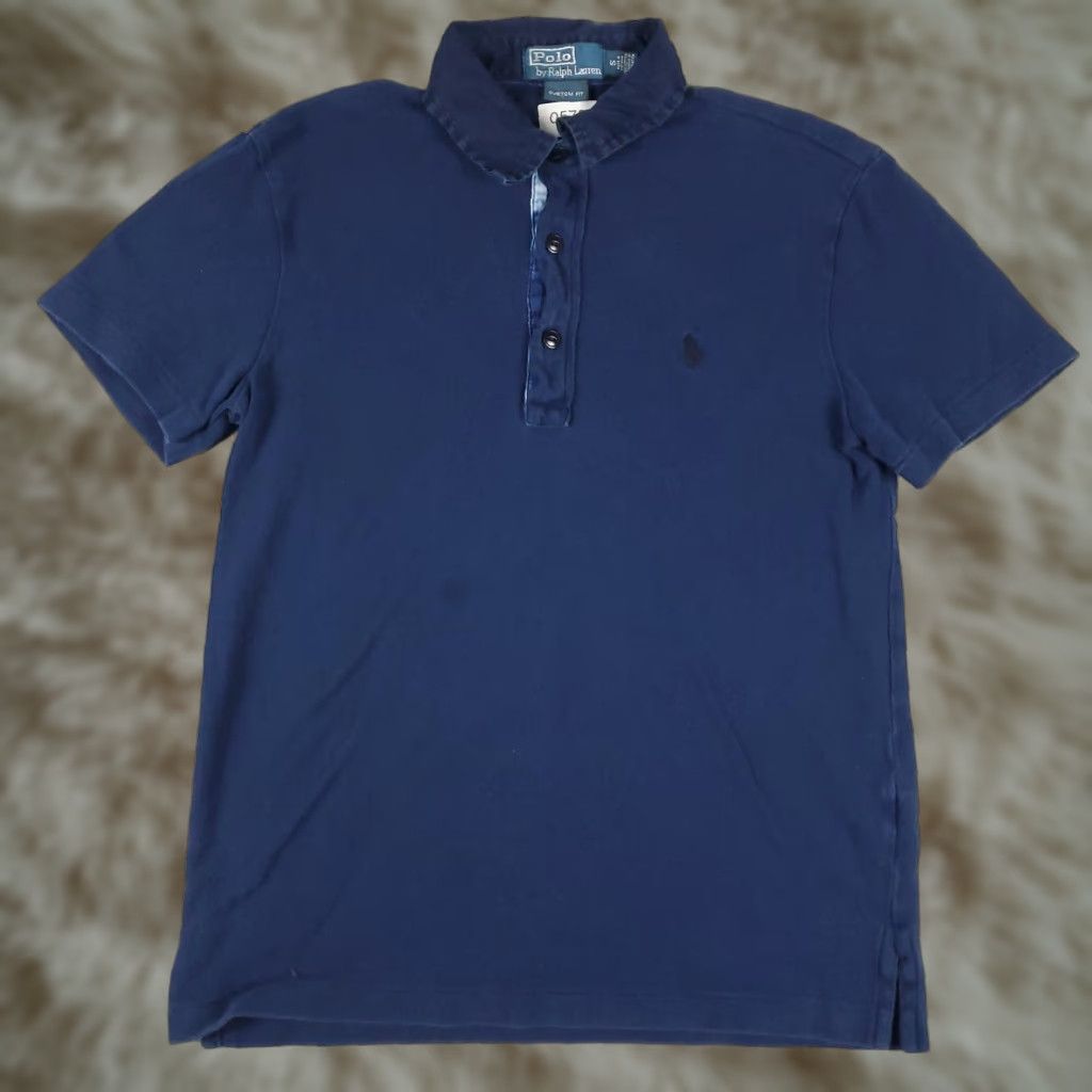 Ralph Lauren VINTAGE Ralph Lauren Polo Shirt Men Small Blue Casual Short Sleeve Cotton Size US S / EU 44-46 / 1 - 1 Thumbnail