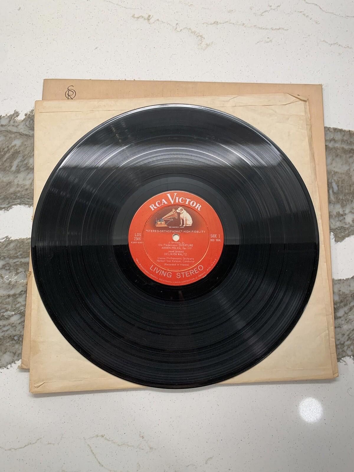 Designer Karajan The Vienna Of Johann Strauss Mono LP RCA Victor LD Size ONE SIZE - 6 Thumbnail