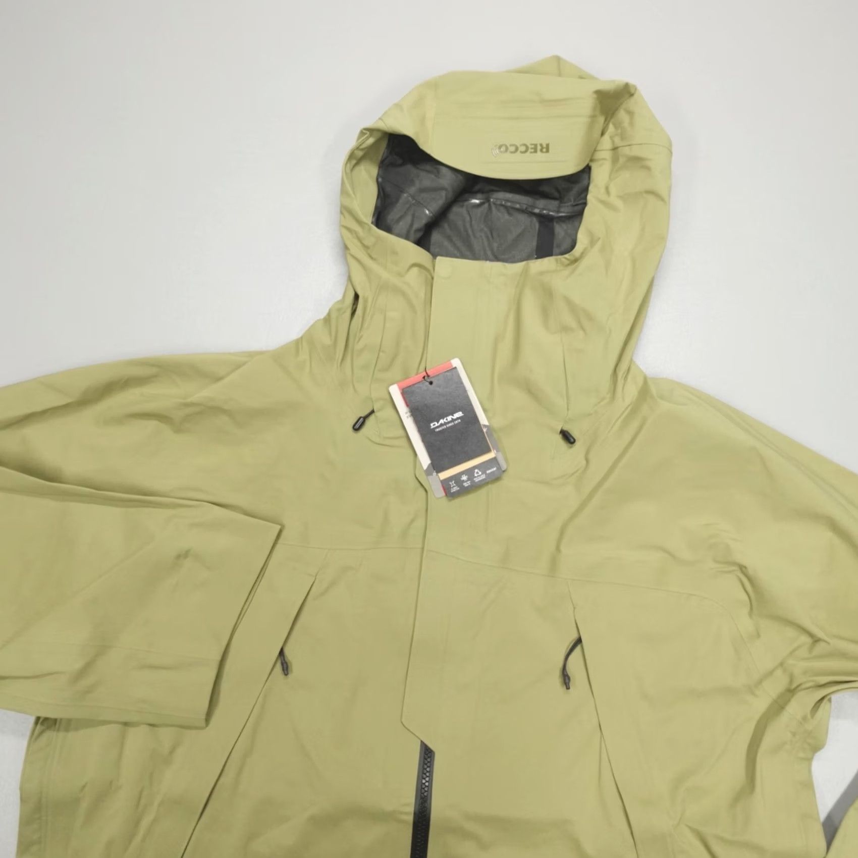 Dakine DAKINE Jacket Men's Size S Earth Green 3L Recco 20k Stretch Waterproof Windproof Hooded Zip Pockets Ski Shell Outdoor Casual Size US S / EU 44-46 / 1 - 2 Thumbnail