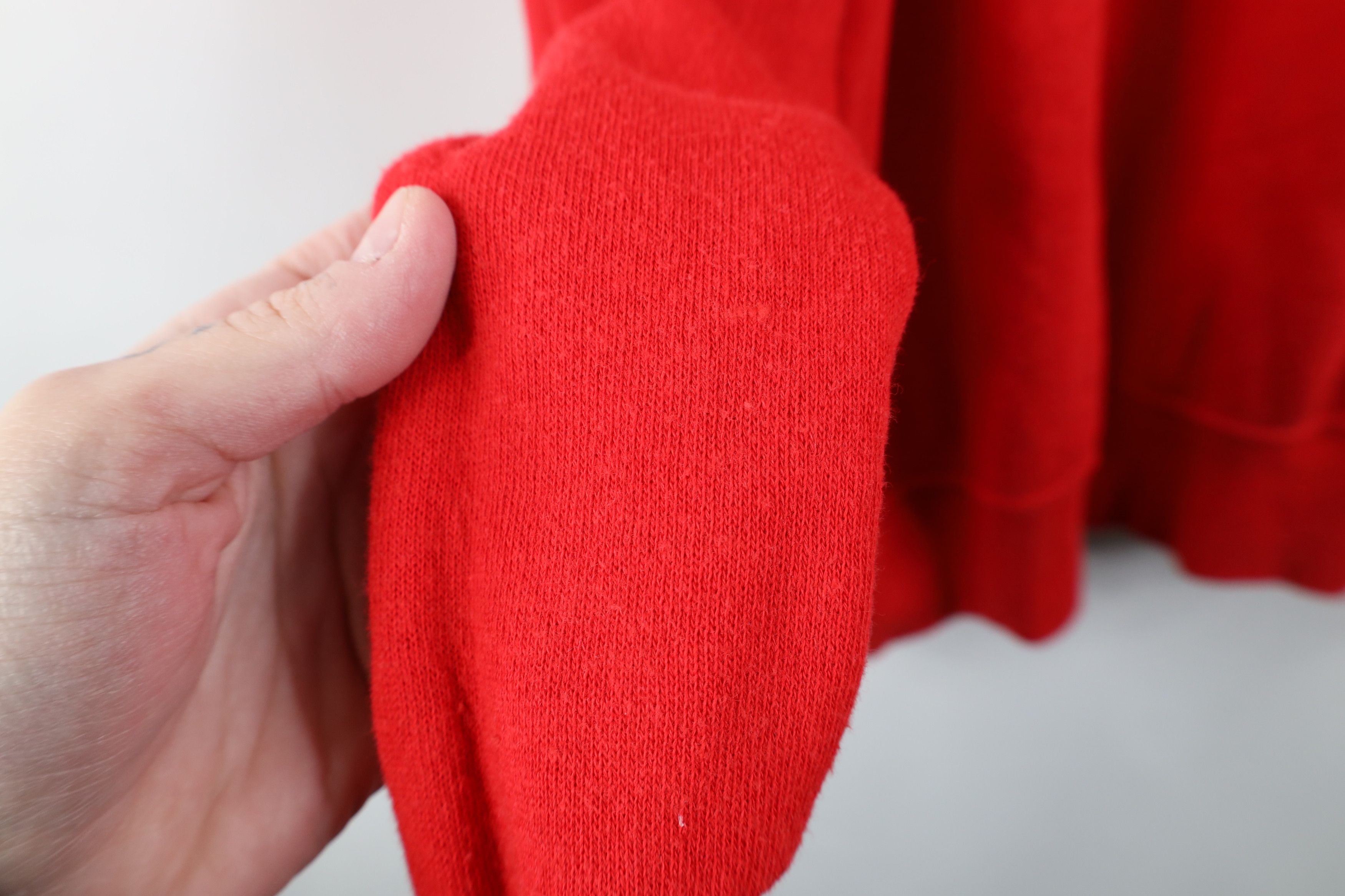 Gap Vintage 80s 90s Gap Blank Raglan Crewneck Sweatshirt Red USA Size XL / US 12-14 / IT 48-50 - 7 Thumbnail