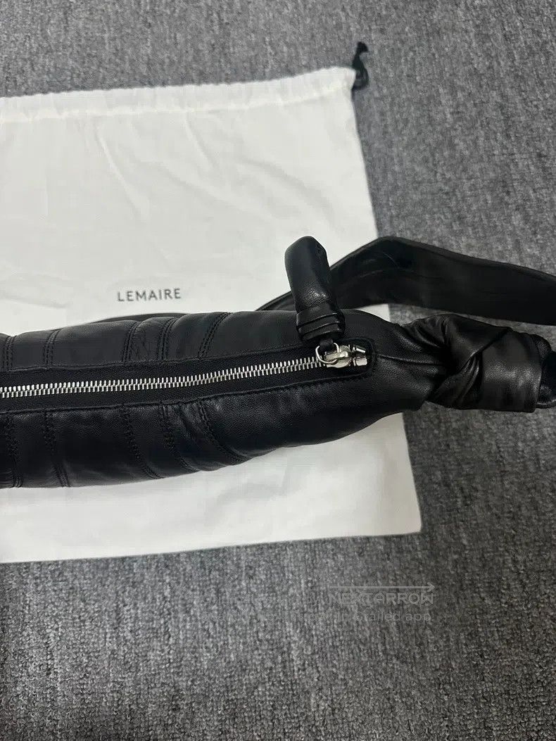 Lemaire LEMAIRE Small Black Leather Horn Bag Size ONE SIZE - 7 Thumbnail