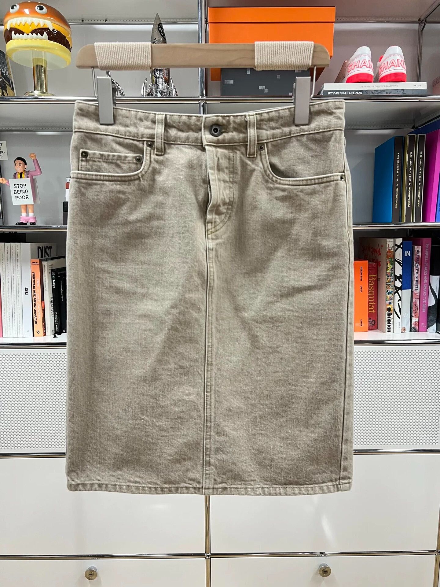 Miu Miu Miu Miu Fall/Winter 24 Sand Denim Skirt Size 36" / US 14 / IT 50 - 1 Thumbnail