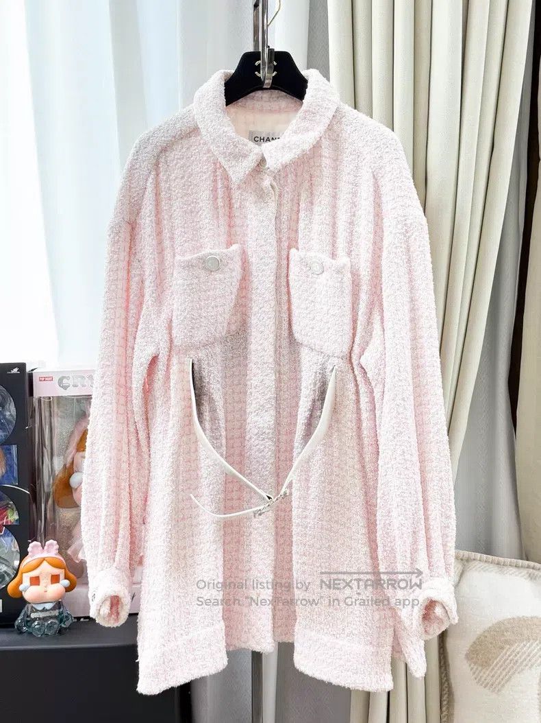 Chanel Chanel Pink and white mixed-color dress jacket Size XS / US 0-2 / IT 36-38 - 1 Thumbnail