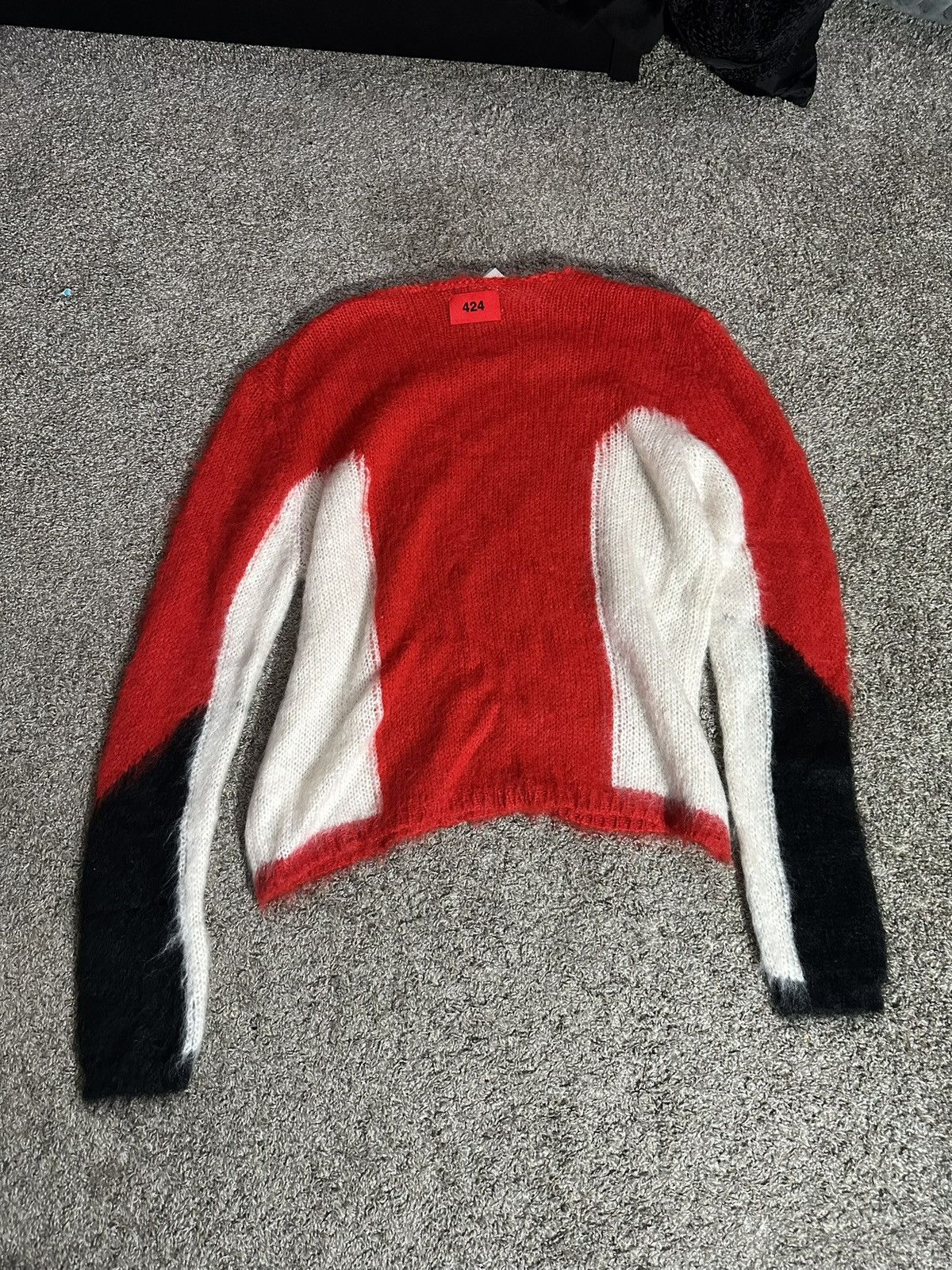 424 424 Red Mohair Sweater Size US XS / EU 42 / 0 - 5 Thumbnail