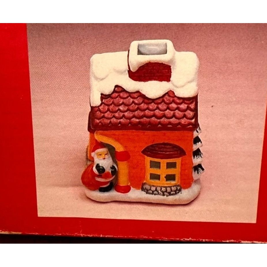 Handmade × Vintage VTG Gift Collection Tea Light House New English Village Corn Size ONE SIZE - 4 Thumbnail
