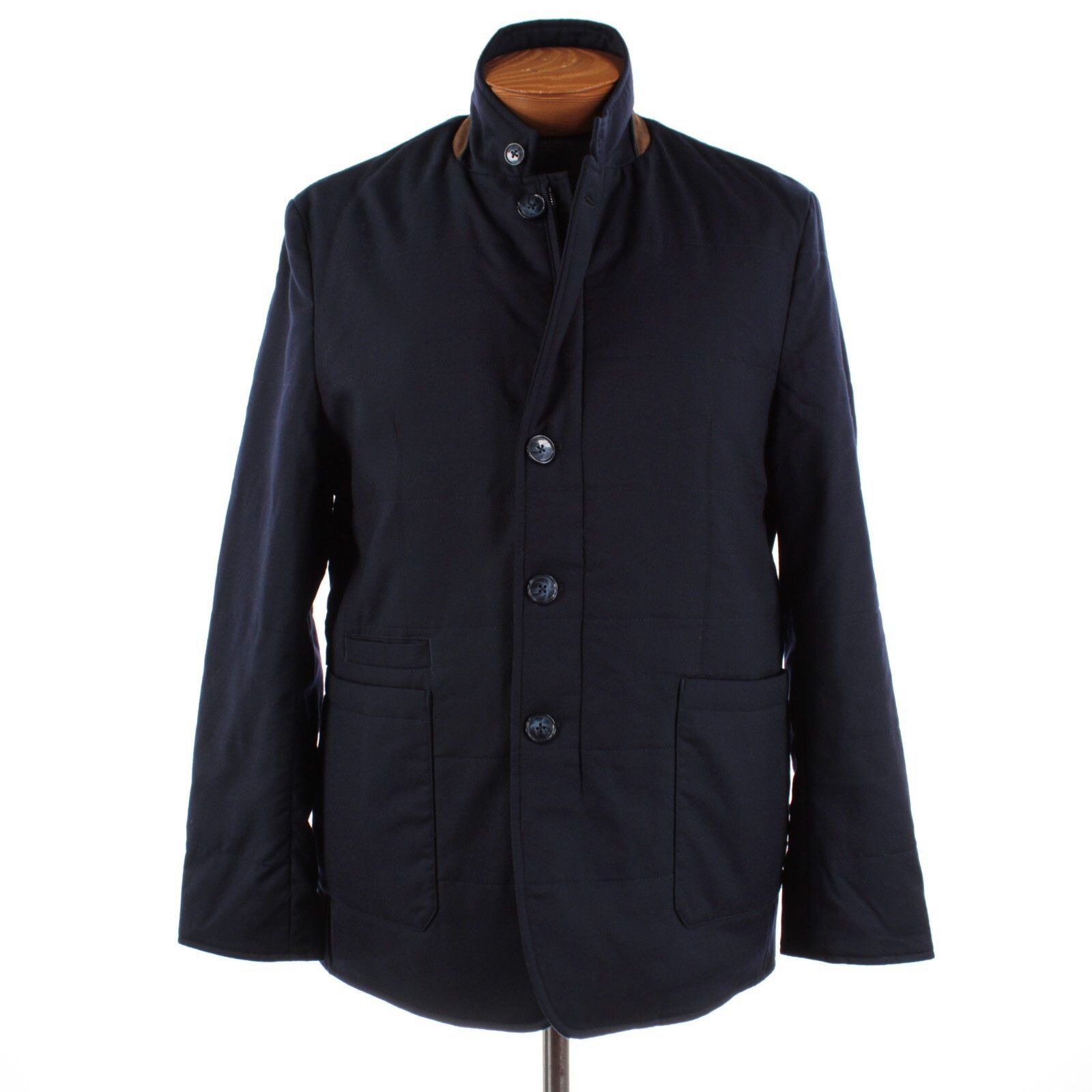 Zanella Zanella Coat Size L US In Blue Wool Size US L / EU 52-54 / 3 - 1 Thumbnail