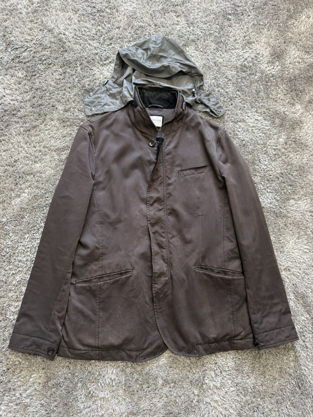 Armani Armani Collezioni Suede Jacket Size US L / EU 52-54 / 3 - 1 Thumbnail