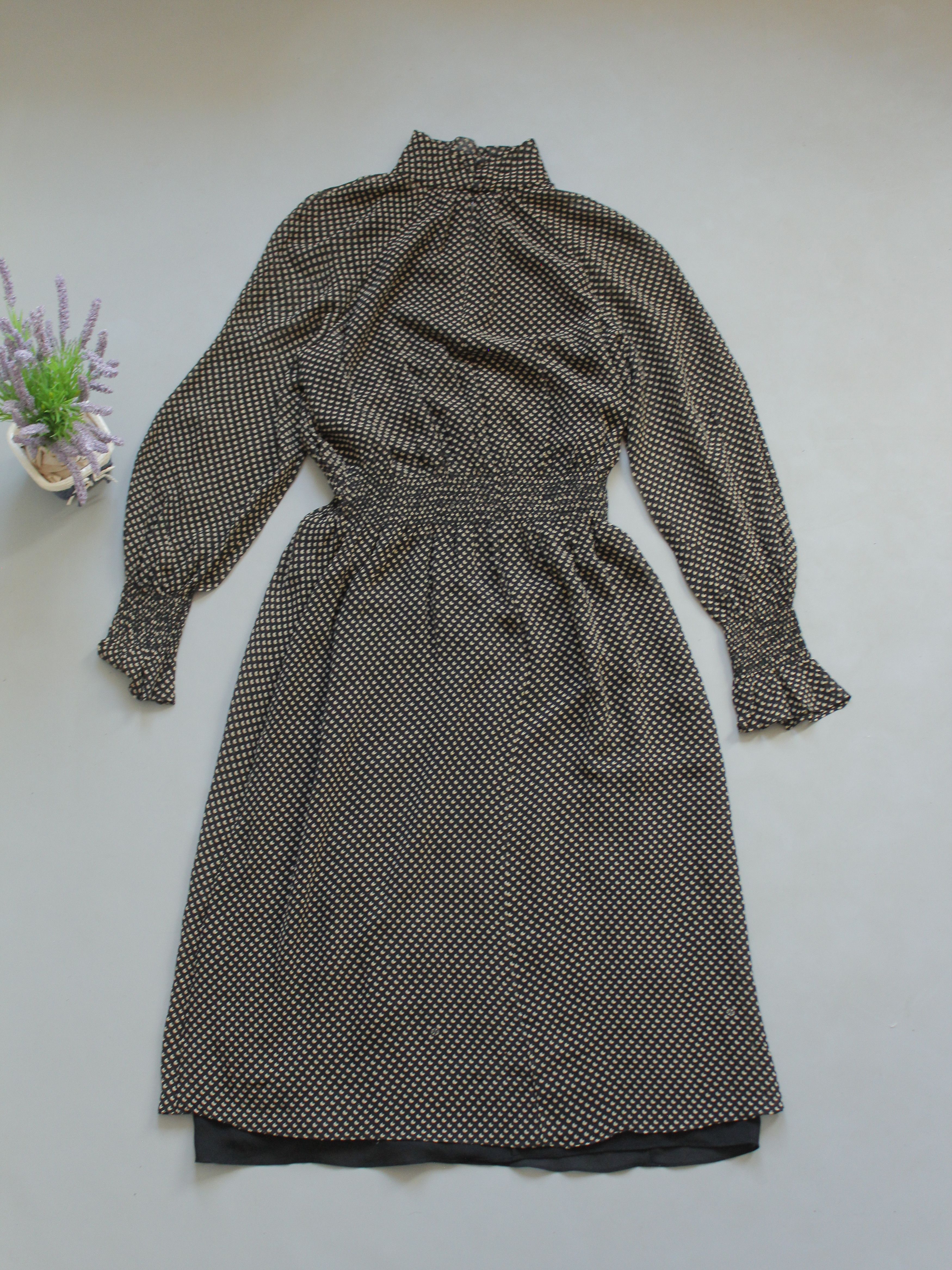 Tory Burch TORY BURCH 100% SILK MAXI DRESS LINED DOTTED SIZE 4 BLACK Size S / US 4 / IT 40 - 3 Thumbnail