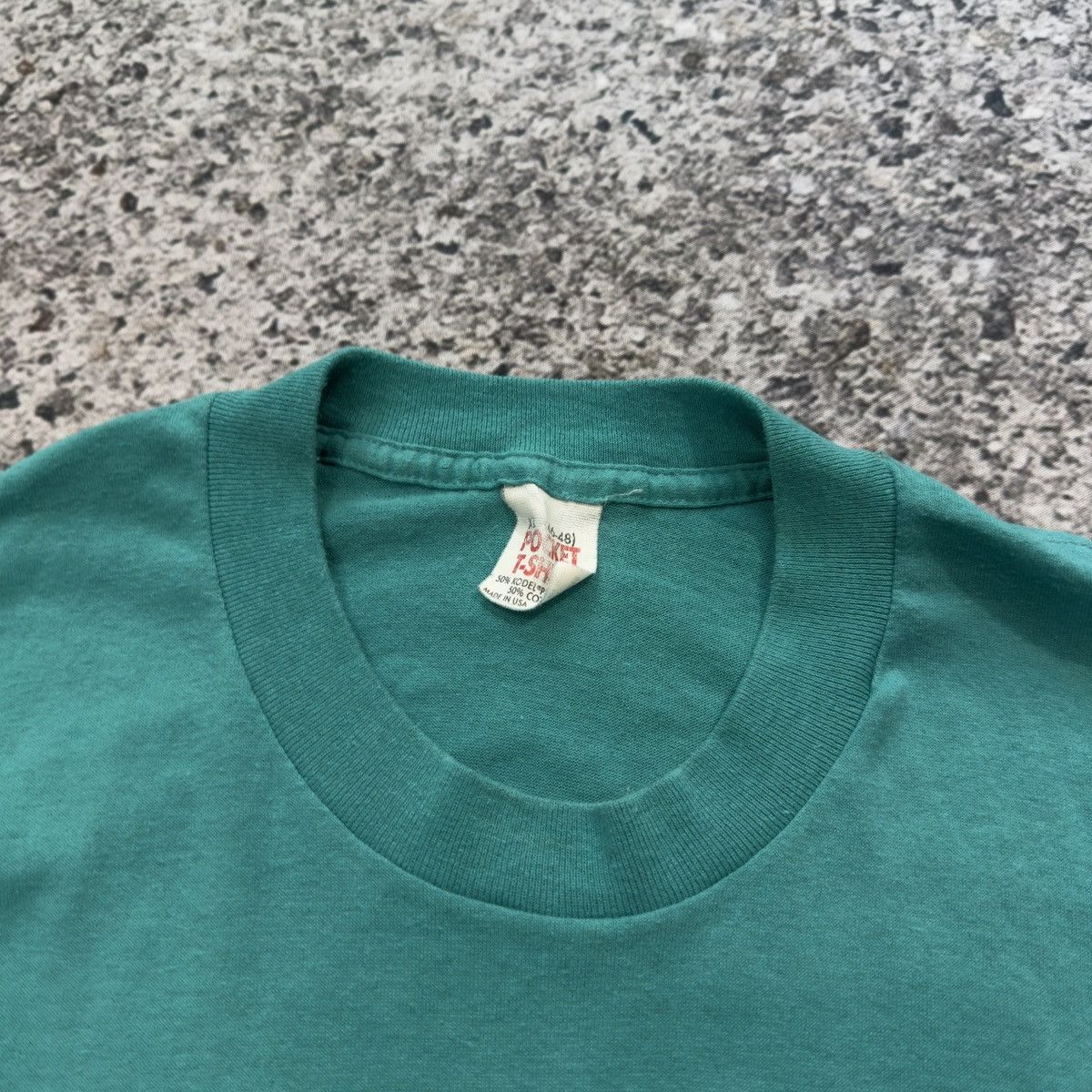 Vintage 90s Teal Pocket Shirt Made In USA Paper Thin ERD Grunge Size US XL / EU 56 / 4 - 3 Thumbnail