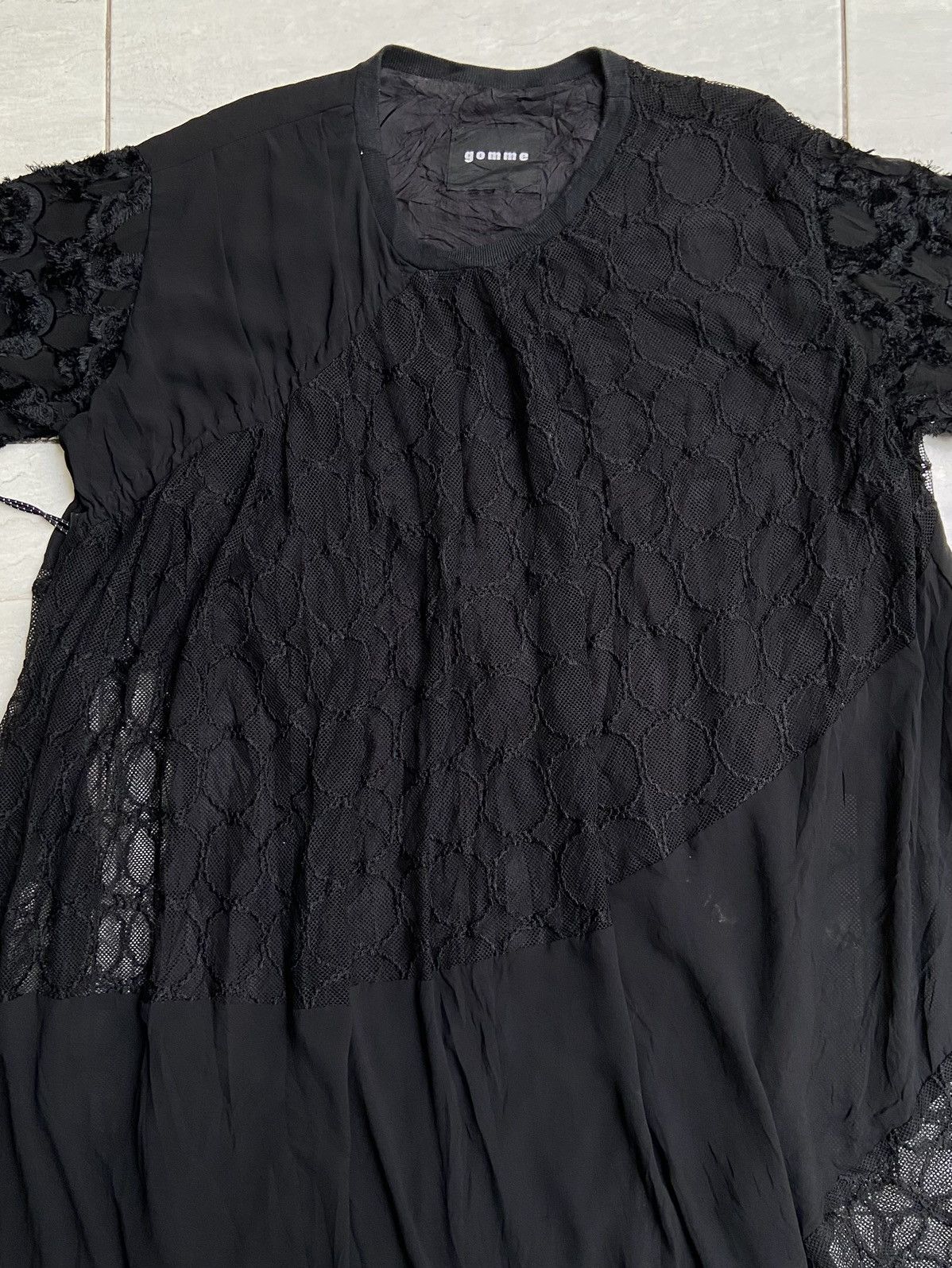 gomme GOMME Black Midi Dress Size L / US 10 / IT 46 - 4 Thumbnail