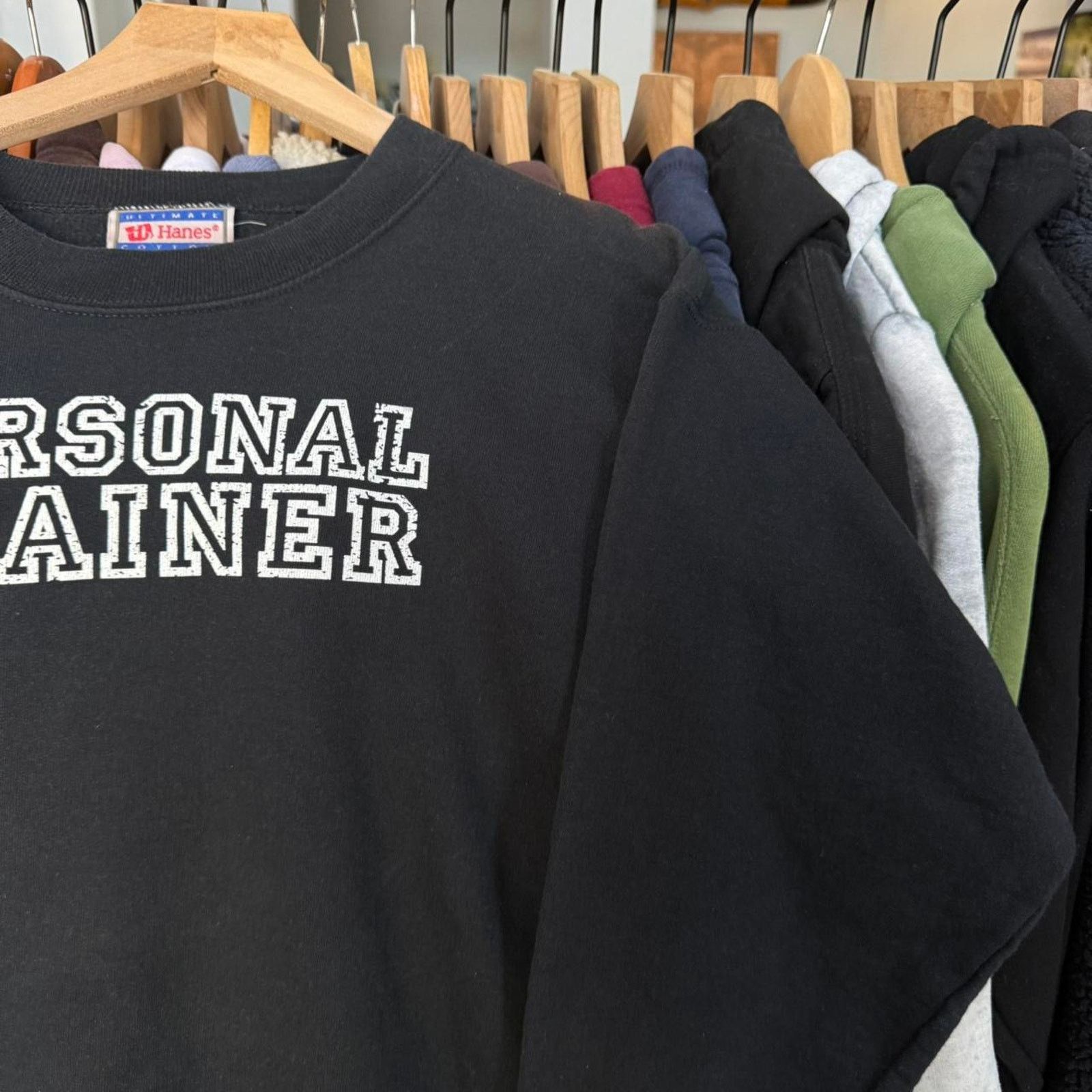 Hanes Vintage Personal Trainer Sweatshirt Black Size US S / EU 44-46 / 1 - 3 Thumbnail
