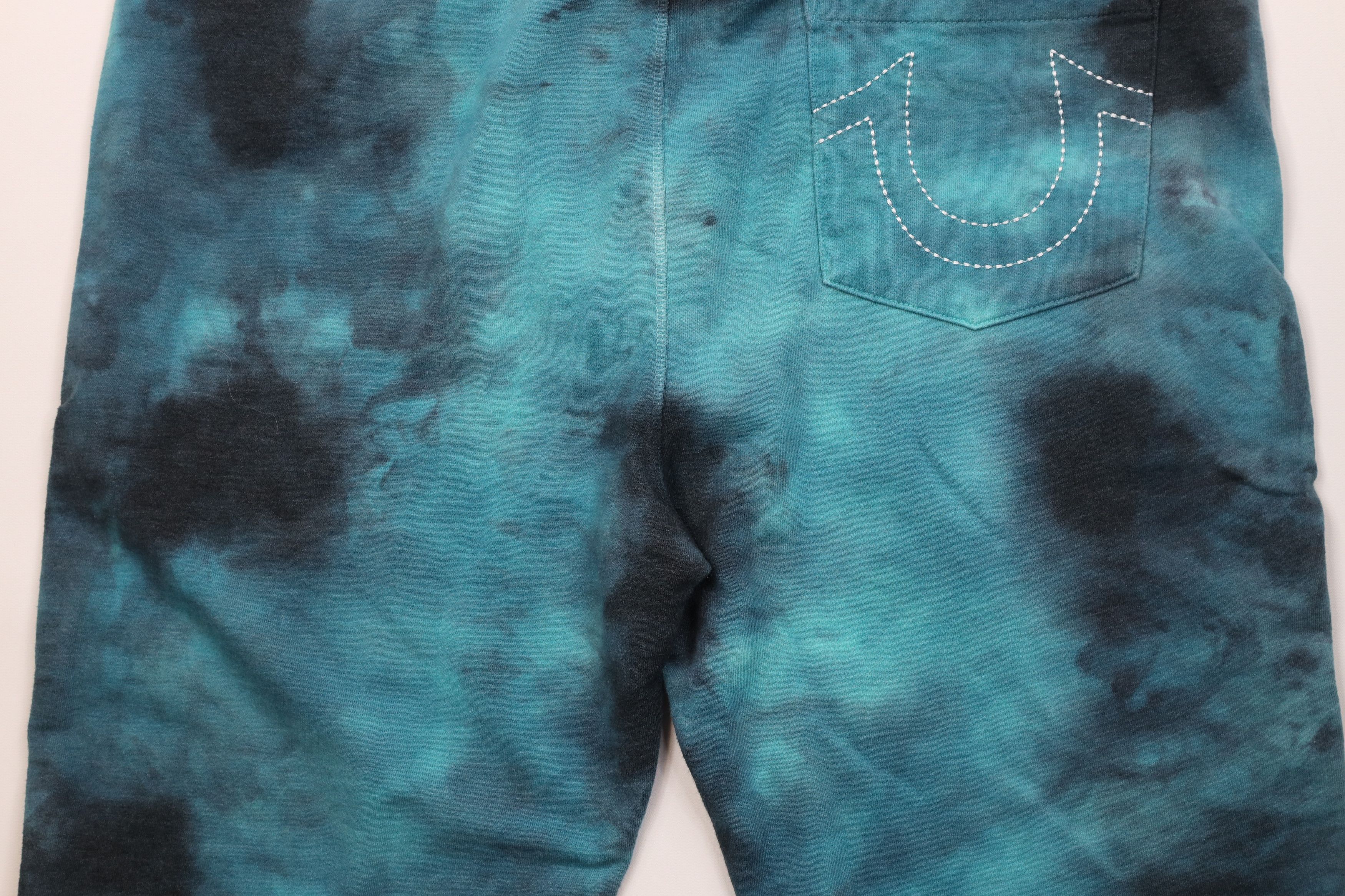 True Religion True Religion Turquoise Acid Wash Active Sweatpants Shorts Size US 36 / EU 52 - 11 Thumbnail