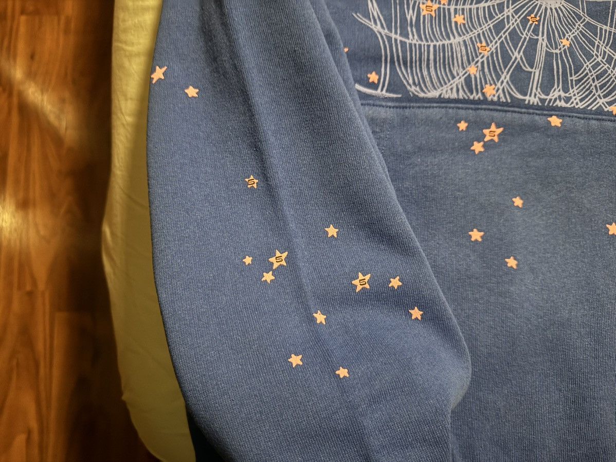 Sp5der Sp5der Angel Number Blue Hoodie Size Medium Size US M / EU 48-50 / 2 - 5 Thumbnail