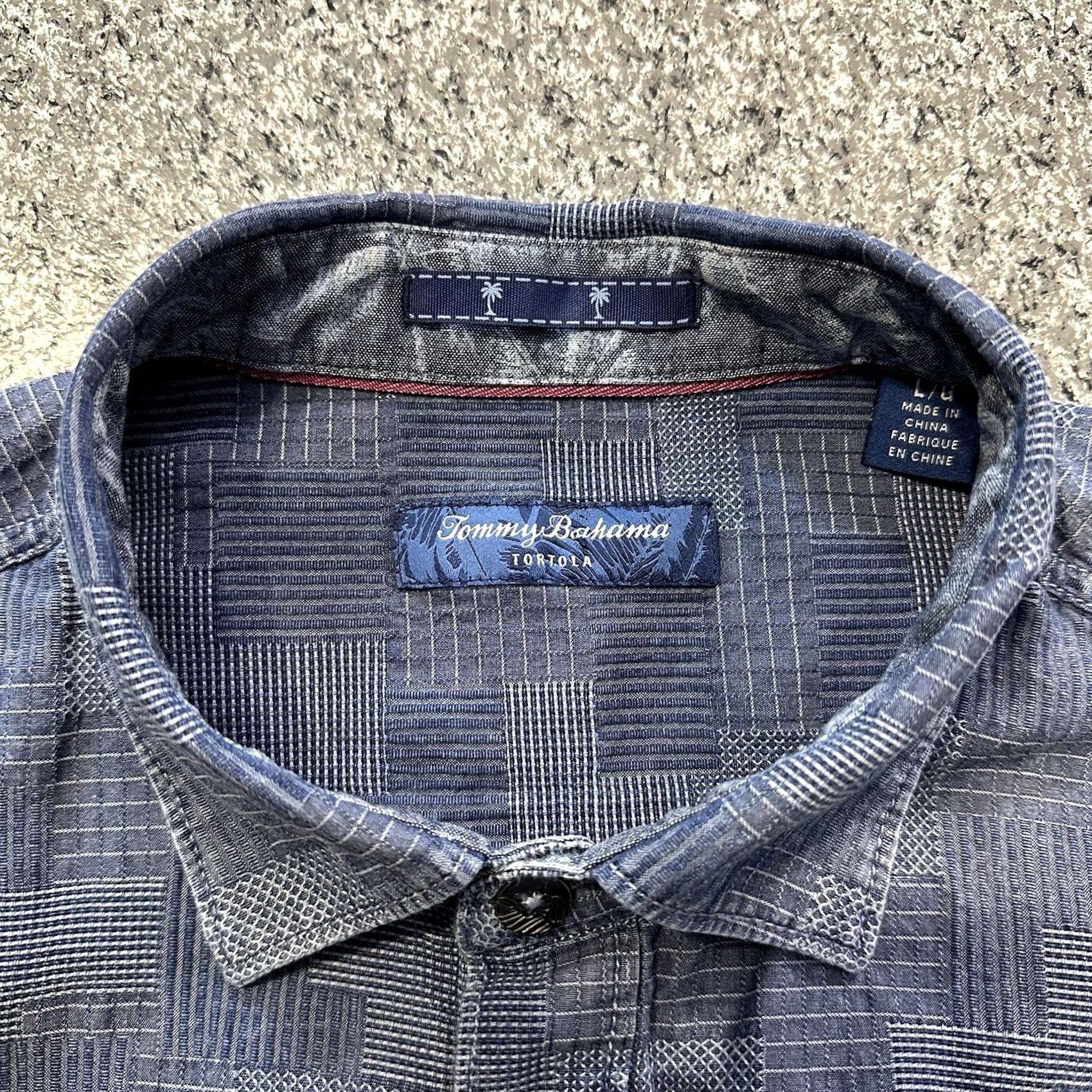 Tommy Bahama Tommy Bahama Shirt Mens L Paradise Patchwork Tortola Long Sleeve Button-Up Blue Size US L / EU 52-54 / 3 - 5 Thumbnail