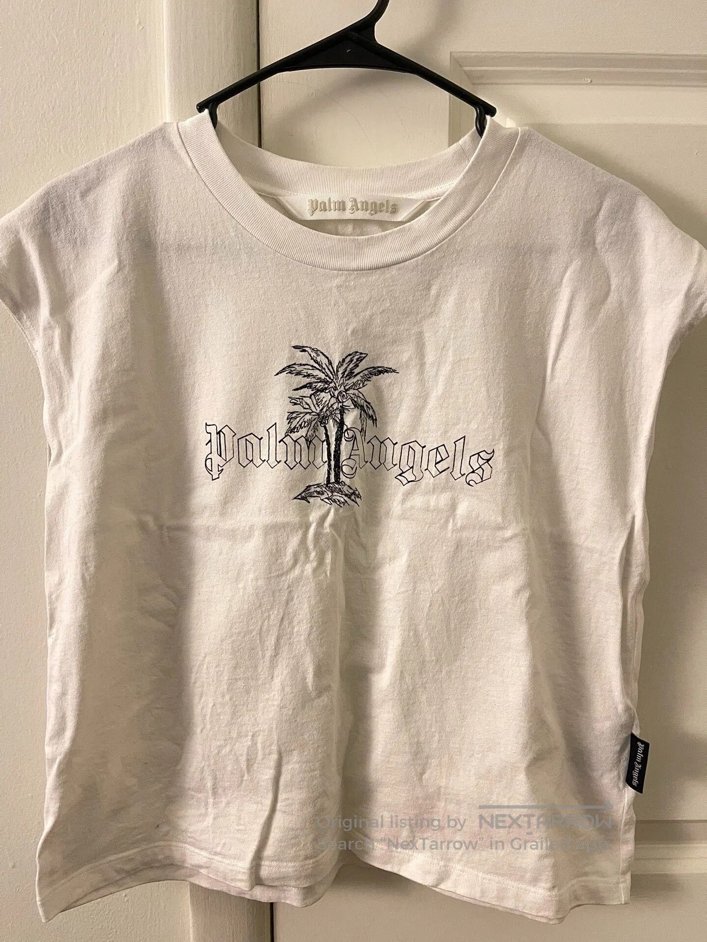 Palm Angels Palm Angels Sleeveless T-Shirt in White. Size US XS / EU 42 / 0 - 1 Thumbnail