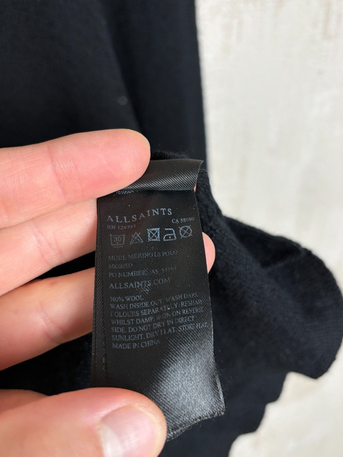 Allsaints AllSaints Mode Merino Wool Long Sleeve Polo Sweater Jumper Size US L / EU 52-54 / 3 - 10 Thumbnail