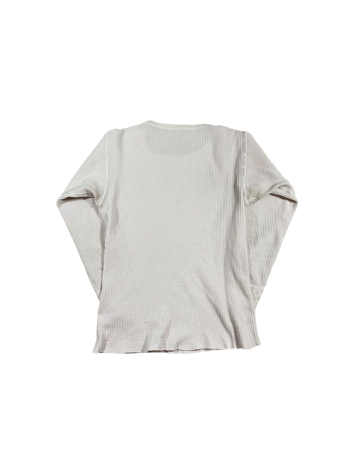 Vintage Vintage 60s Cotton Thermal Shirt White Size US M / EU 48-50 / 2 - 2 Thumbnail