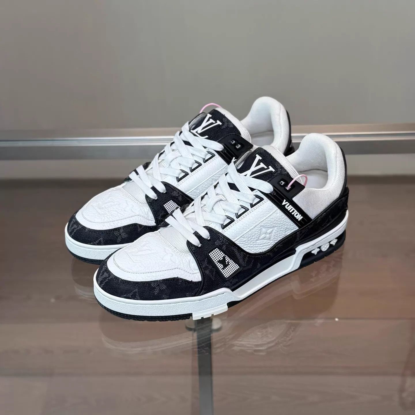 Louis Vuitton LV 24 Black & White Denim Men's 41/7 Size US 8 / EU 41 - 1 Thumbnail