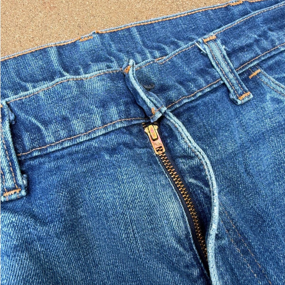 Levi's Vtg 70's Levi's 646 Orange Tab Bellbottom Flare Jeans 39x29 Size US 39 - 5 Thumbnail