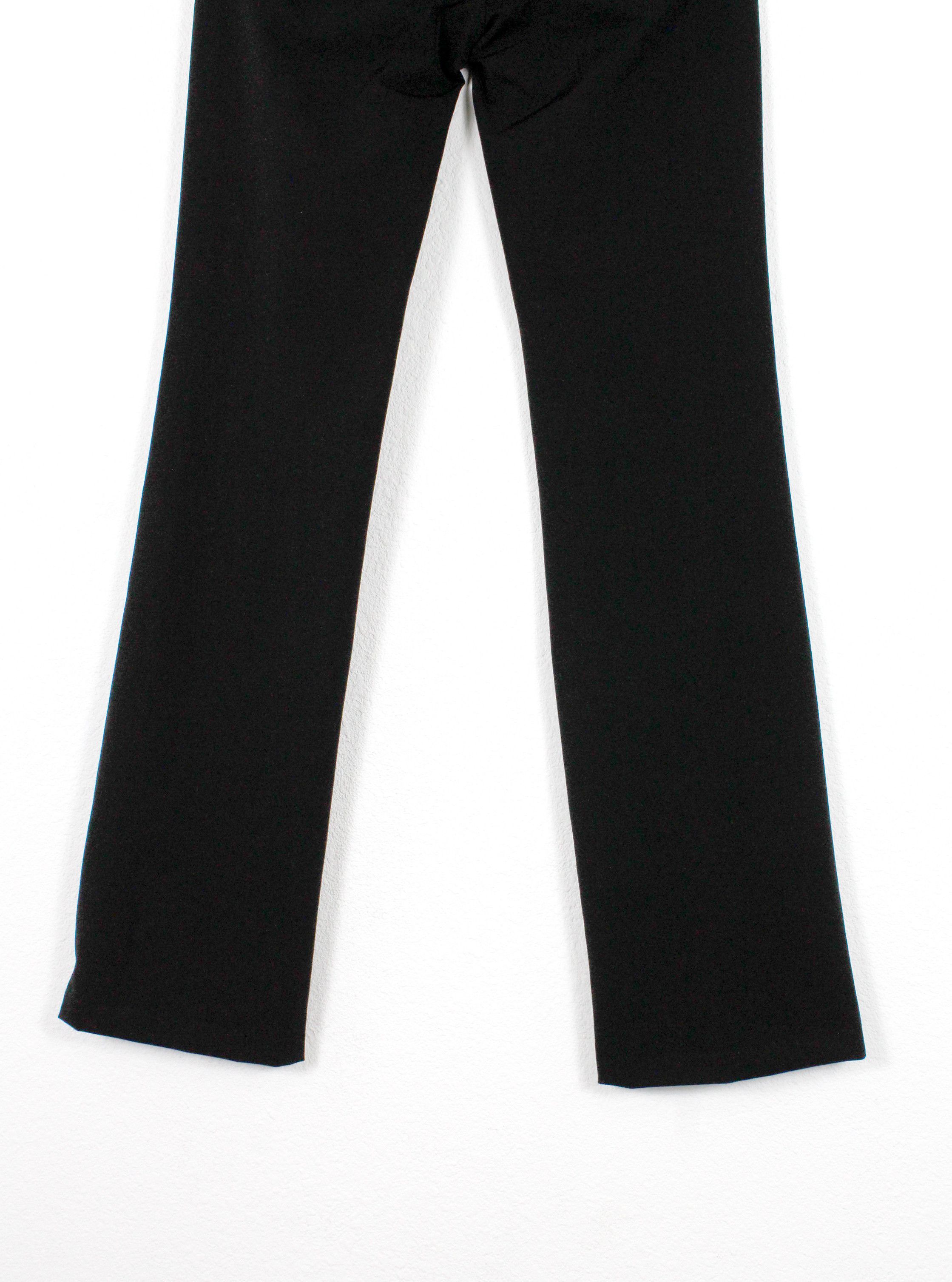 Versace Jeans Couture × Vintage Versace Jeans Couture Elastic Poly/Nylon Flare Pants Y2K Size 26" / US 2 / IT 38 - 6 Thumbnail